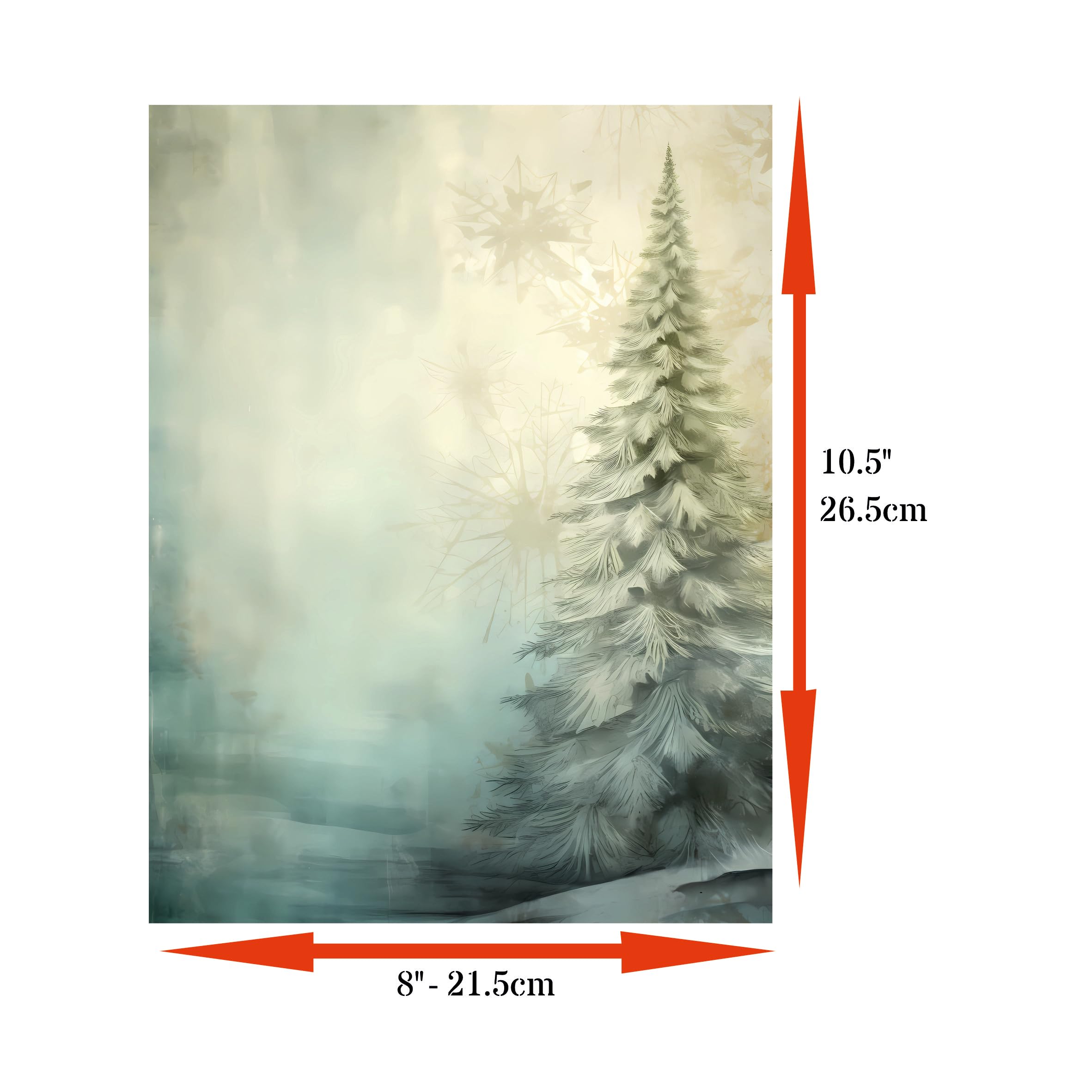 Decoupage Rice Papers - 6 Pieces | 6 Unique Designs | Versatile Decoupage Designs for Art Projects & Crafting by CRAFT KREATIVELY (Winter)