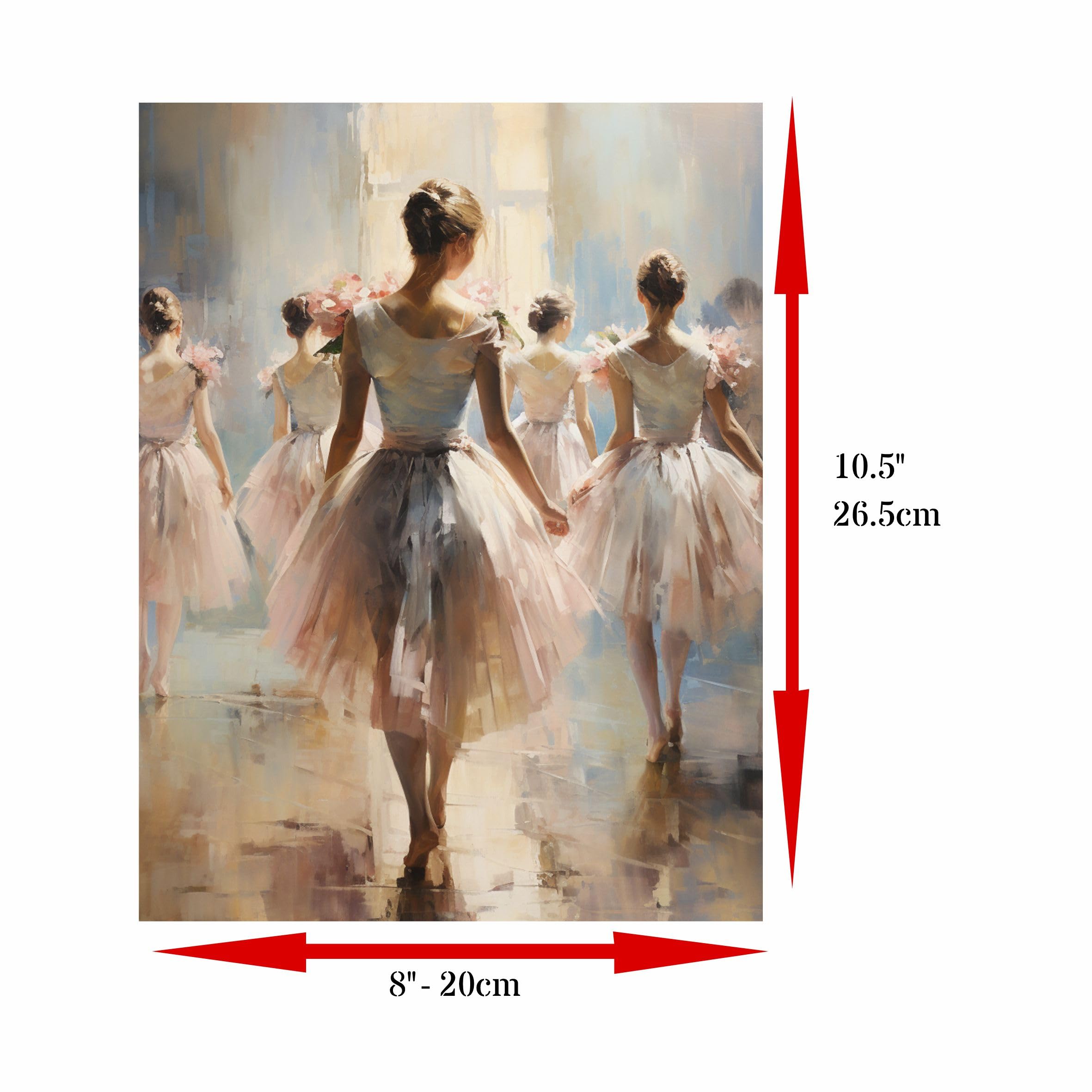 Decoupage Rice Paper, 20 x 26.5cm (6 Sheets) – 6x Decoupage Ballet Papers for Collage, Mixed Media, Card Making & Crafts, Decoupage by CRAFT KREATIVELY