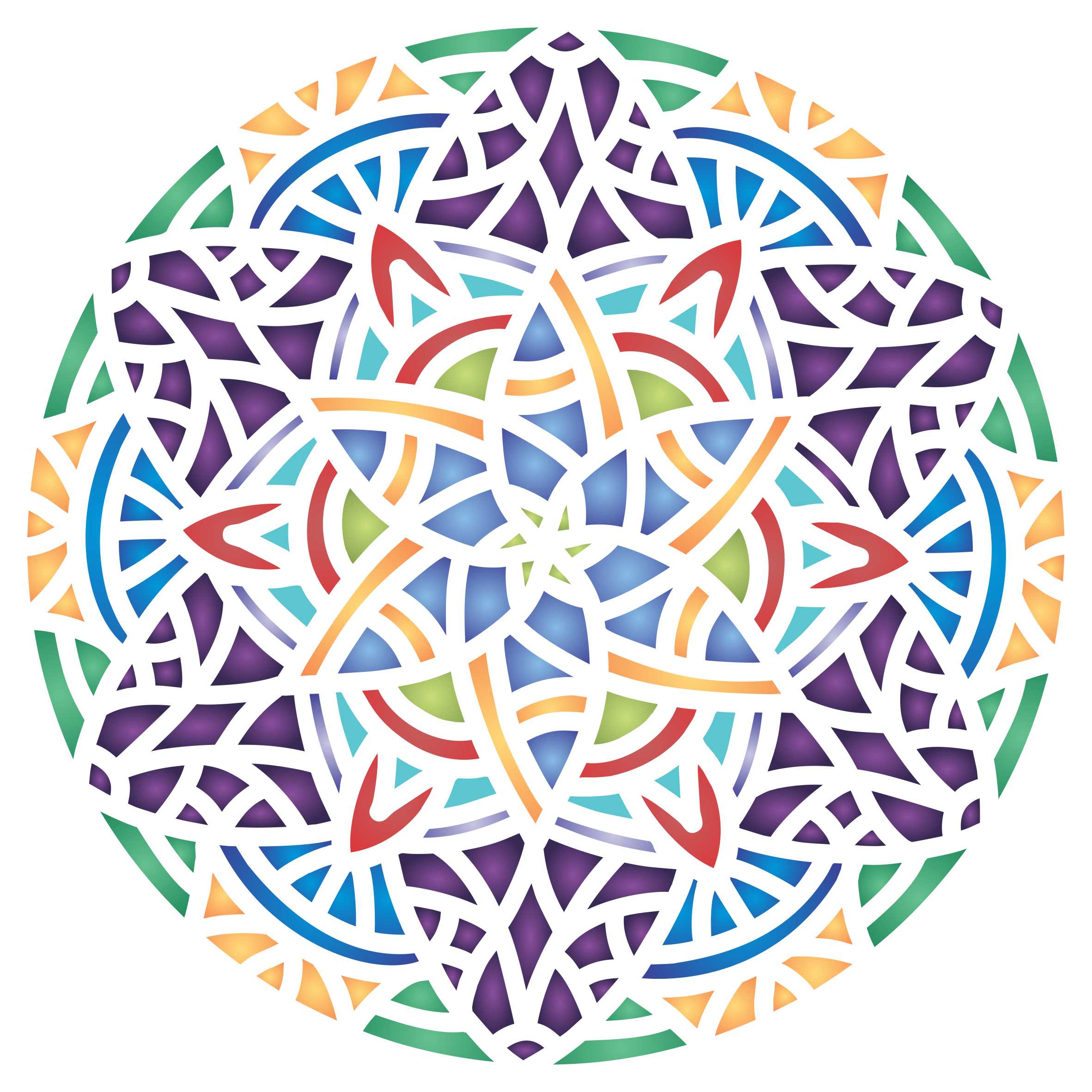 Arabic Mandala Stencil, 6.5 x 6.5 inch - Islamic Mosaic Arabic Geometric Design