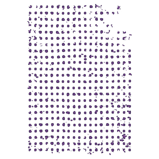 Grunge Dots Layering Stencil, 11.43 x 16.51 cm - Layering use to add Texture and Design