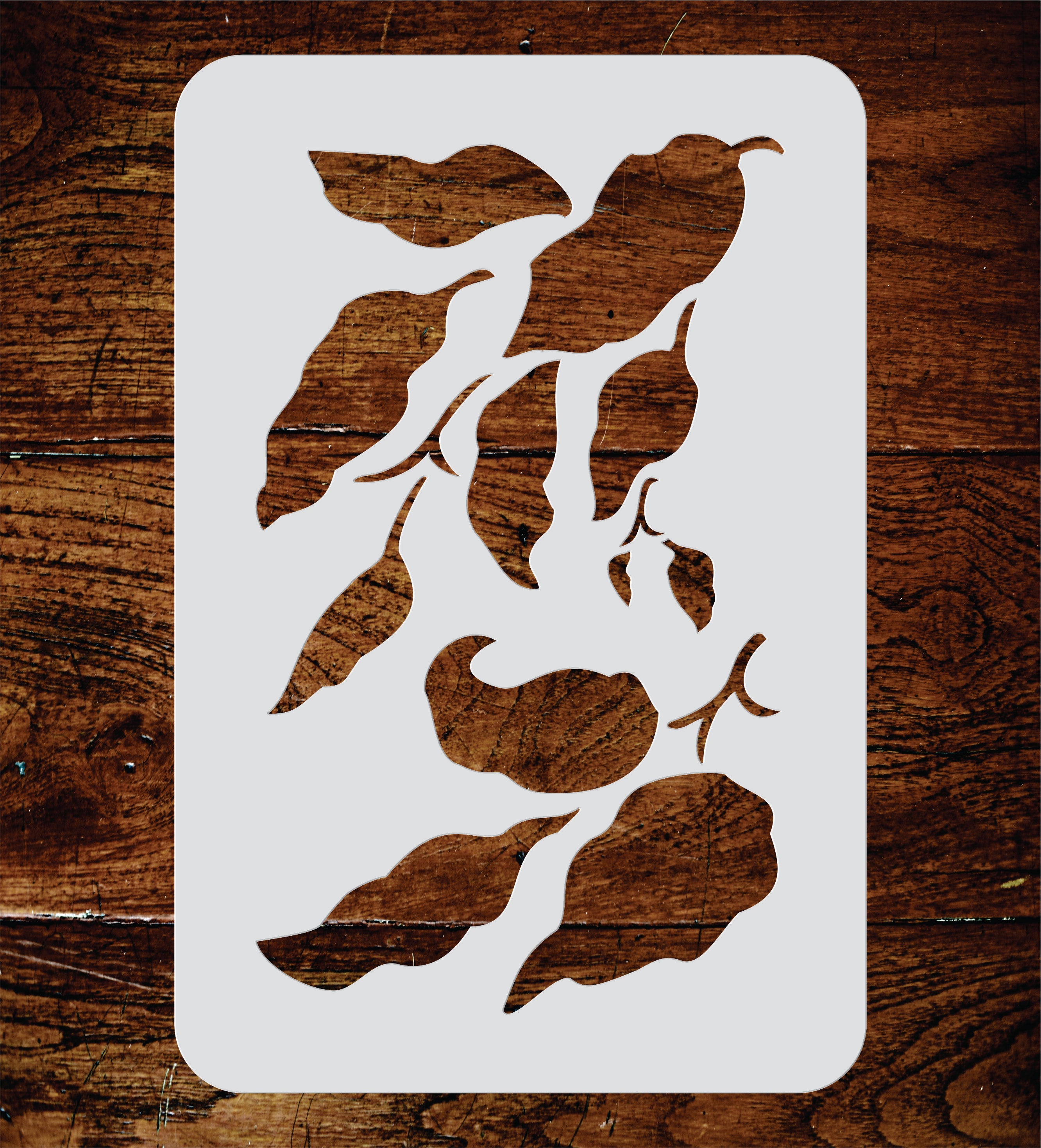 Leaves Stencil - Classic Large Autumn Fall Leaf