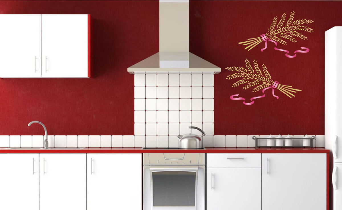 Wheat Sheaf Stencil,33.02 x 20.32 cm - Vegetable Kitchen