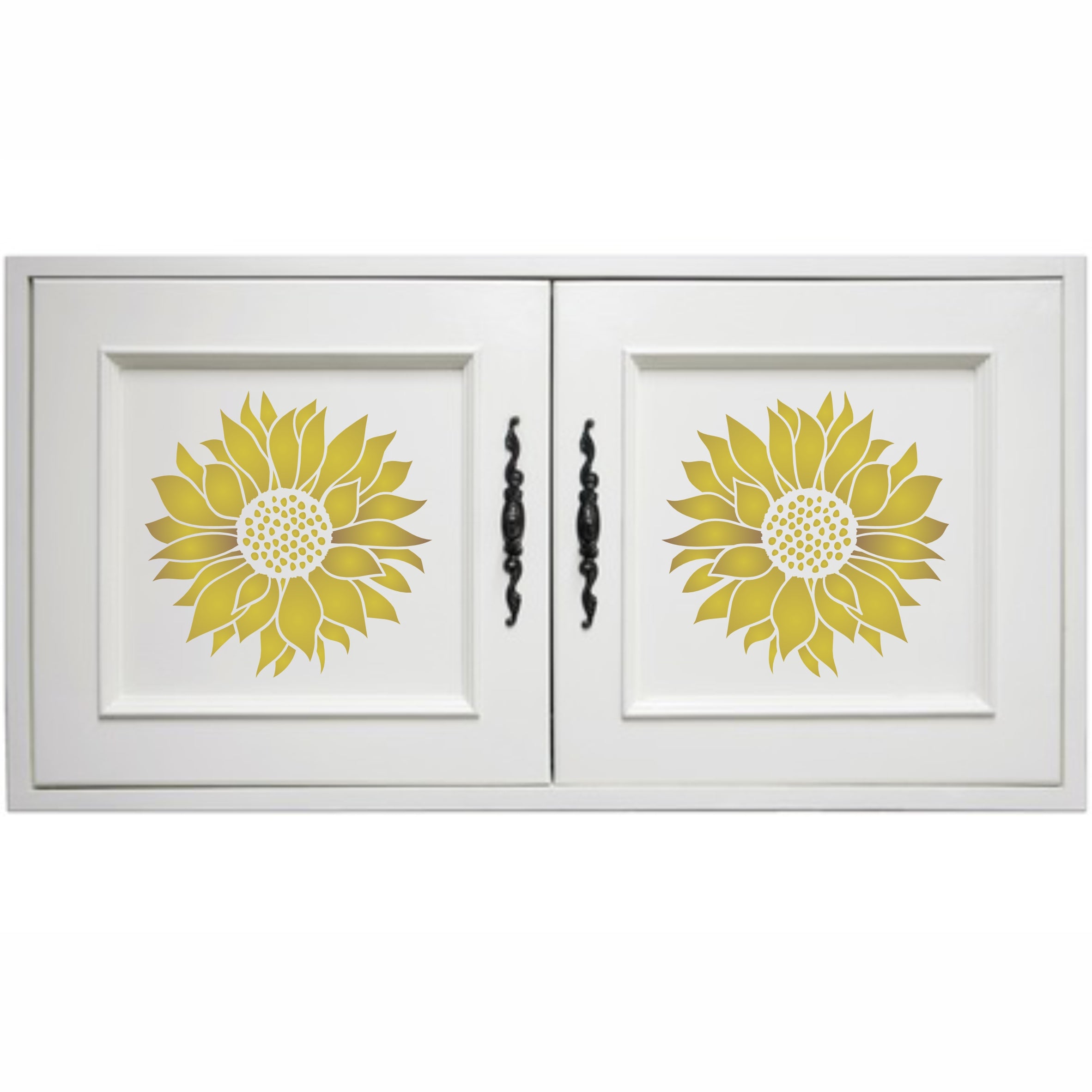 Sunflower Stencil - Classic Flower Floral Mural Art