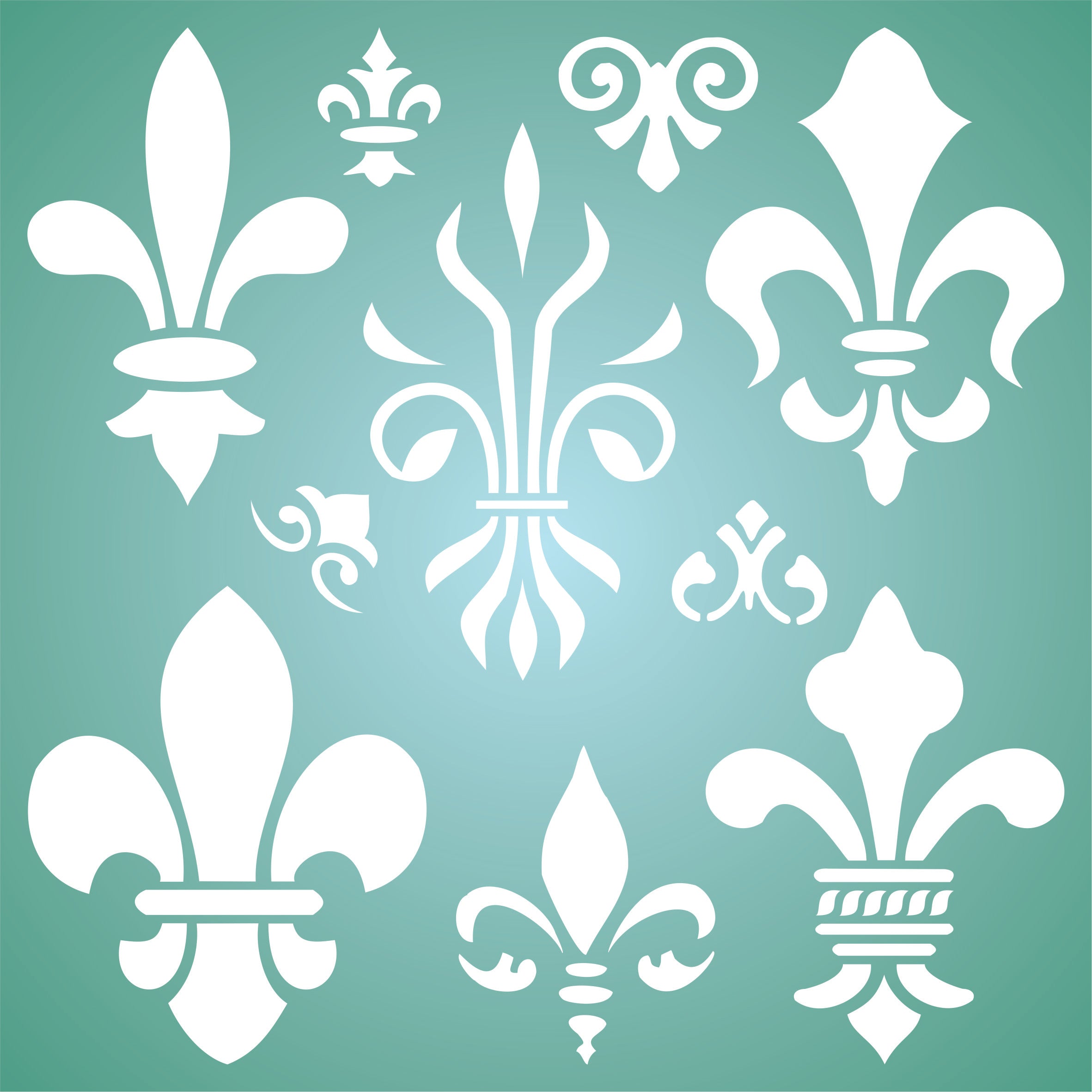 Fleur de Lis Stencil - Classic French Decor