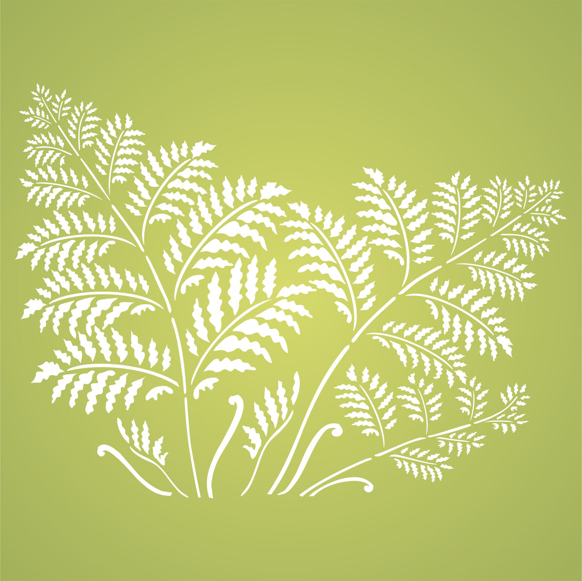 Tree Fern Stencil , 52.07 x 38.1 cm- Large Tropical Ferns
