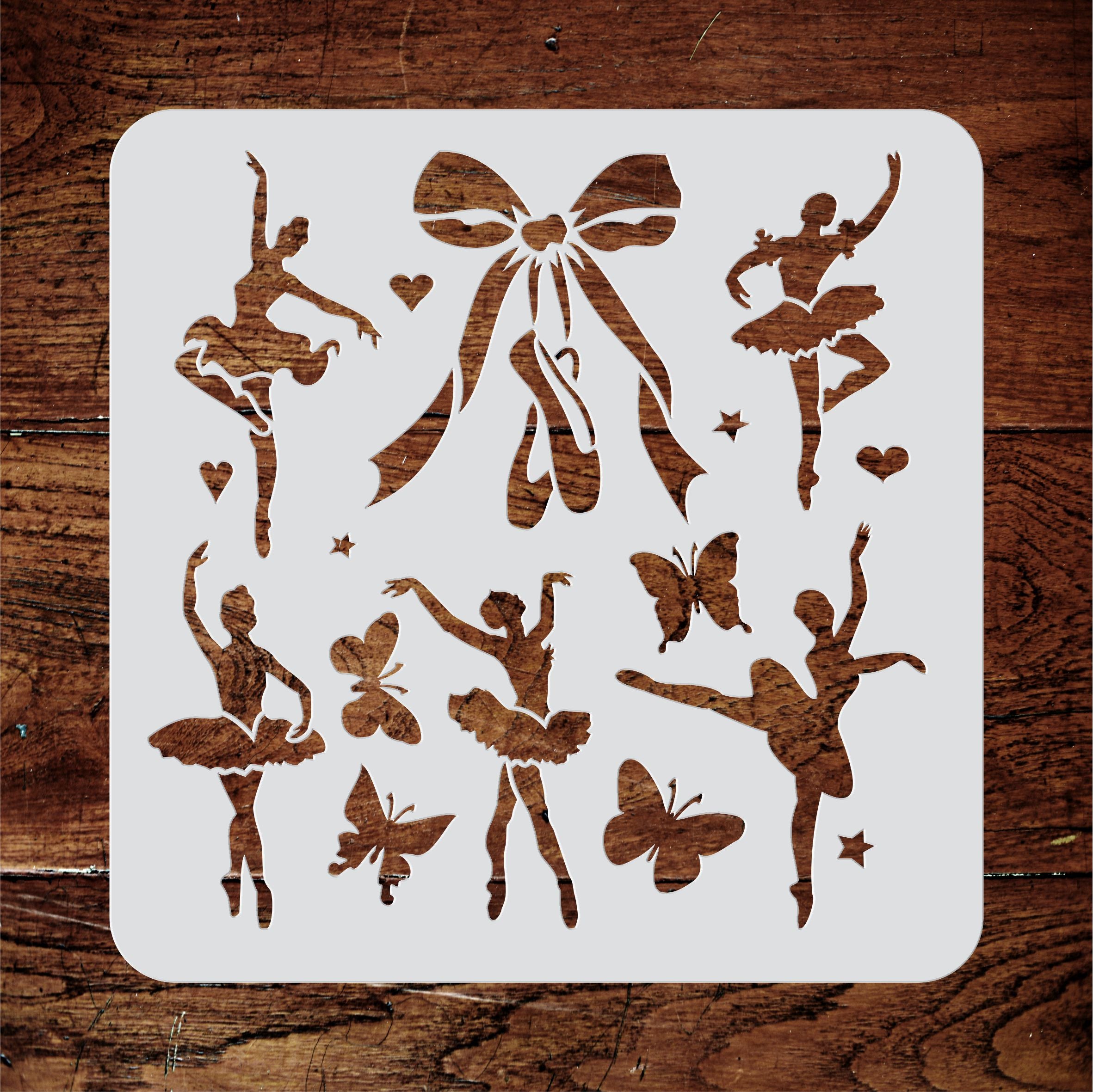 Ballet Stencil - Scrapbooking Art Decor