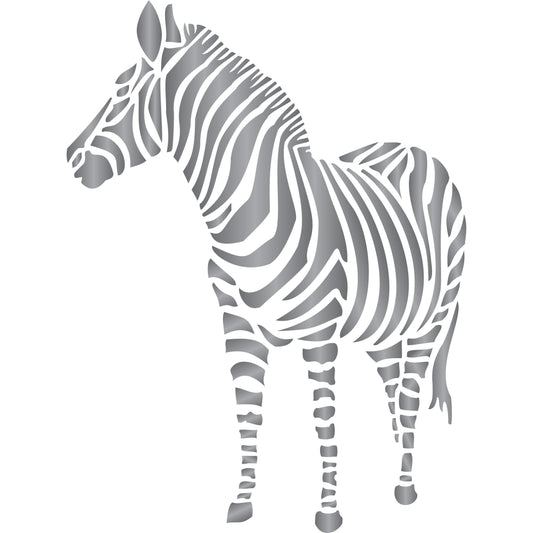 Zebra Stencil, 11.43 x 15.24 cm - African Wild Animal