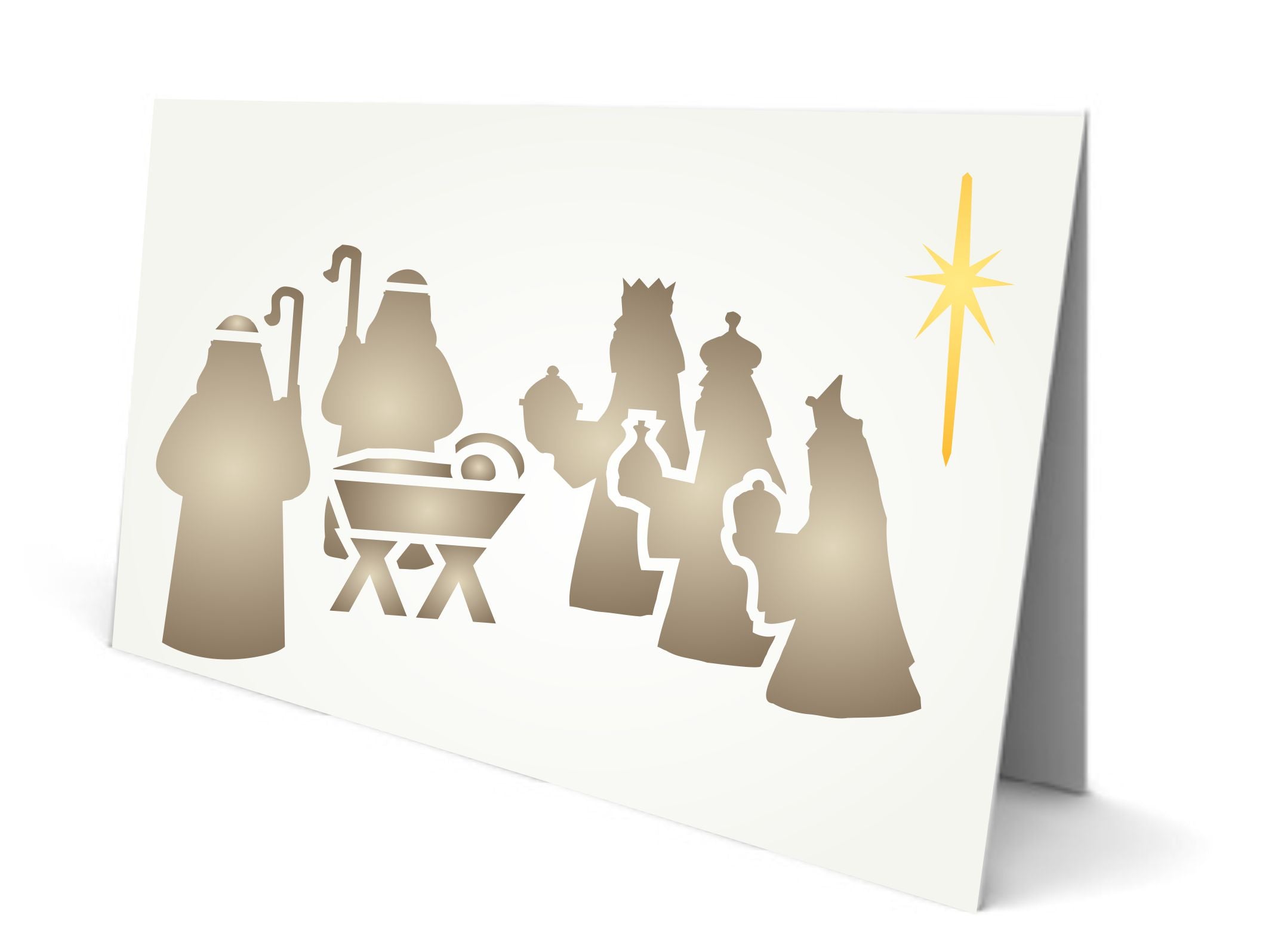 Christmas Nativity - Classic Religious Nativity Decor Cards