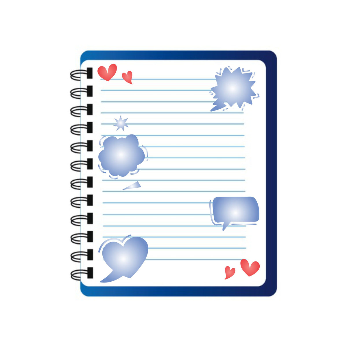 Speech Bubbles Layering Stencil, 11.43 x 16.51 cm - Speech Balloons Mask use to Add Texture