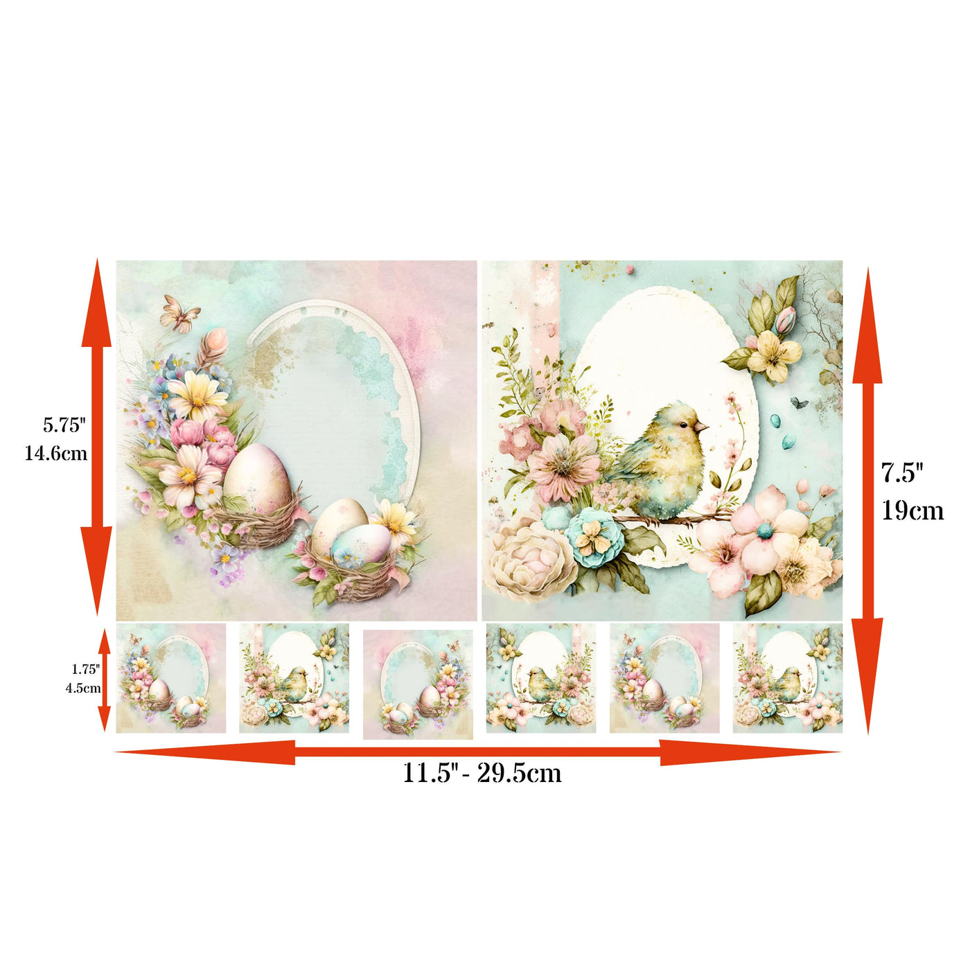Decoupage Rice Papers - 4 Pages | 8 Unique Designs | Versatile Christmas Designs for Art Projects & Crafting by CRAFT KREATIVELY