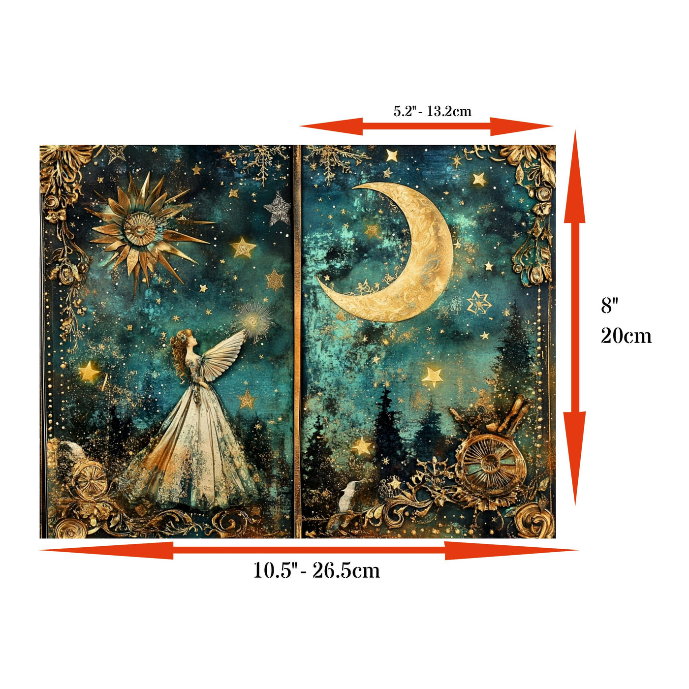 Decoupage Rice Papers - 6 Sheets | 6 Unique Designs | Versatile Christmas Designs for Art Projects & Crafting by CRAFT KREATIVELY