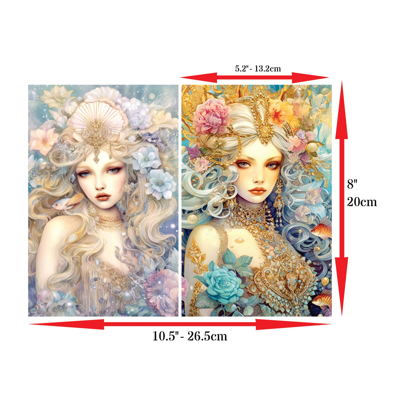 Decoupage Rice Papers - 6 Pieces | 12 Unique Designs | Versatile Decoupage Designs for Art Projects & Crafting by CRAFT KREATIVELY