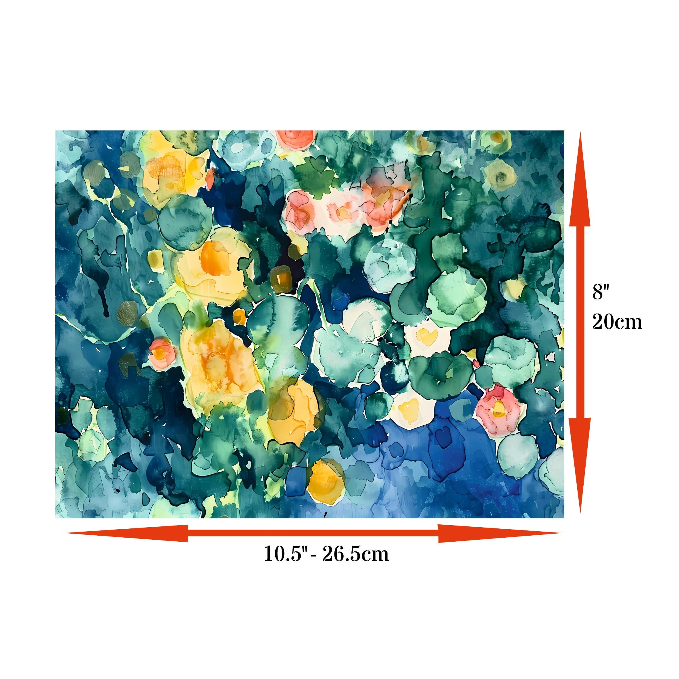 Abstract Flora Rice Papers – Decoupage Paper 6x Designs for Collage, Mixed Media, Card Making & Crafts, Decoupage by CRAFT KREATIVELY