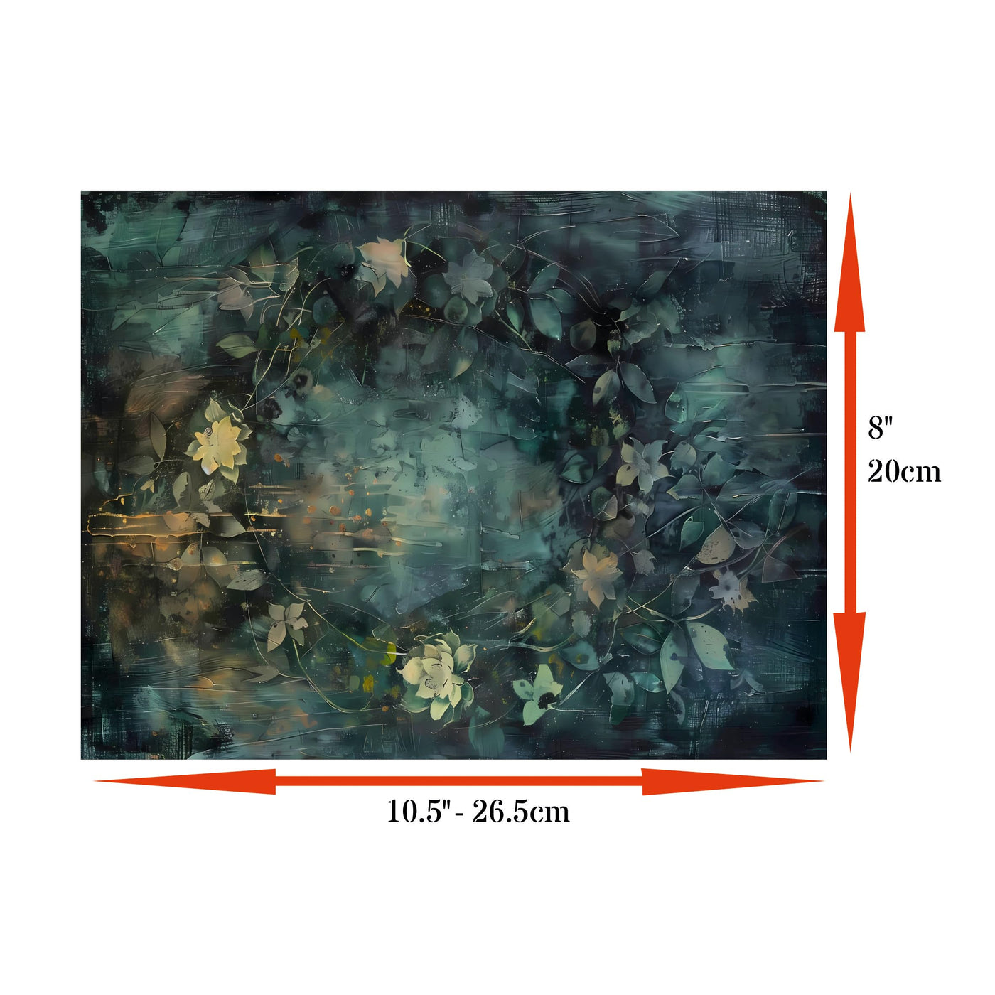 Abstract Flora Rice Papers – Decoupage Paper 6x Designs for Collage, Mixed Media, Card Making & Crafts, Decoupage by CRAFT KREATIVELY