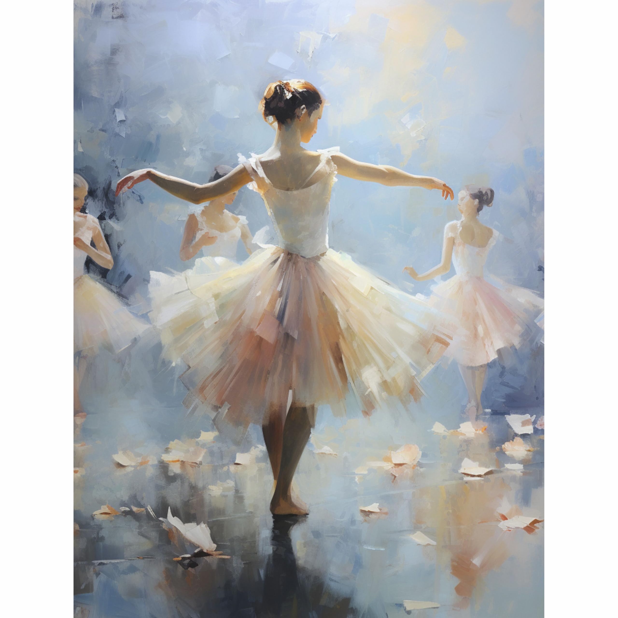 Decoupage Rice Paper, 20 x 26.5cm (6 Sheets) – 6x Decoupage Ballet Papers for Collage, Mixed Media, Card Making & Crafts, Decoupage by CRAFT KREATIVELY