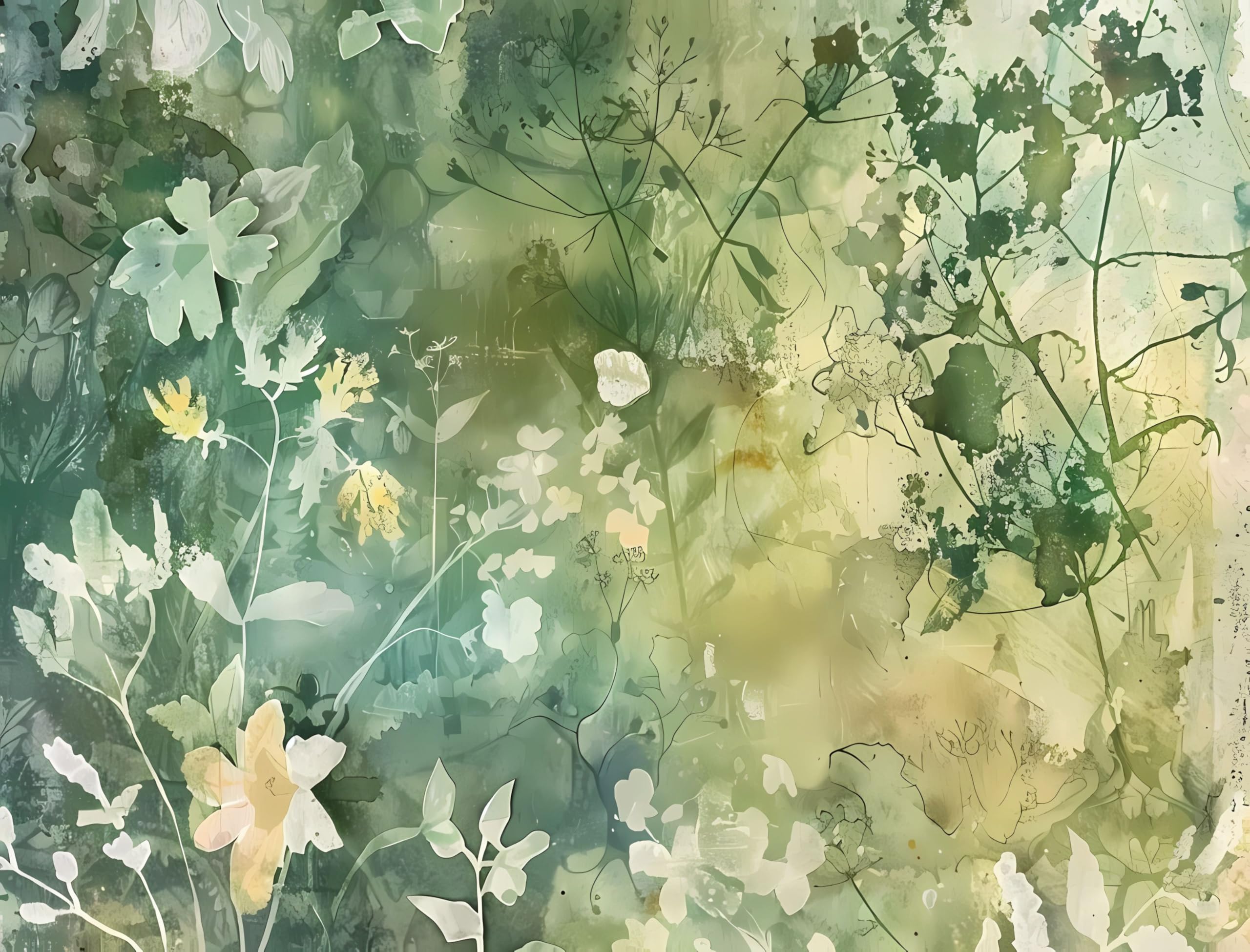 Abstract Flora Rice Papers – Decoupage Paper 6x Designs for Collage, Mixed Media, Card Making & Crafts, Decoupage by CRAFT KREATIVELY