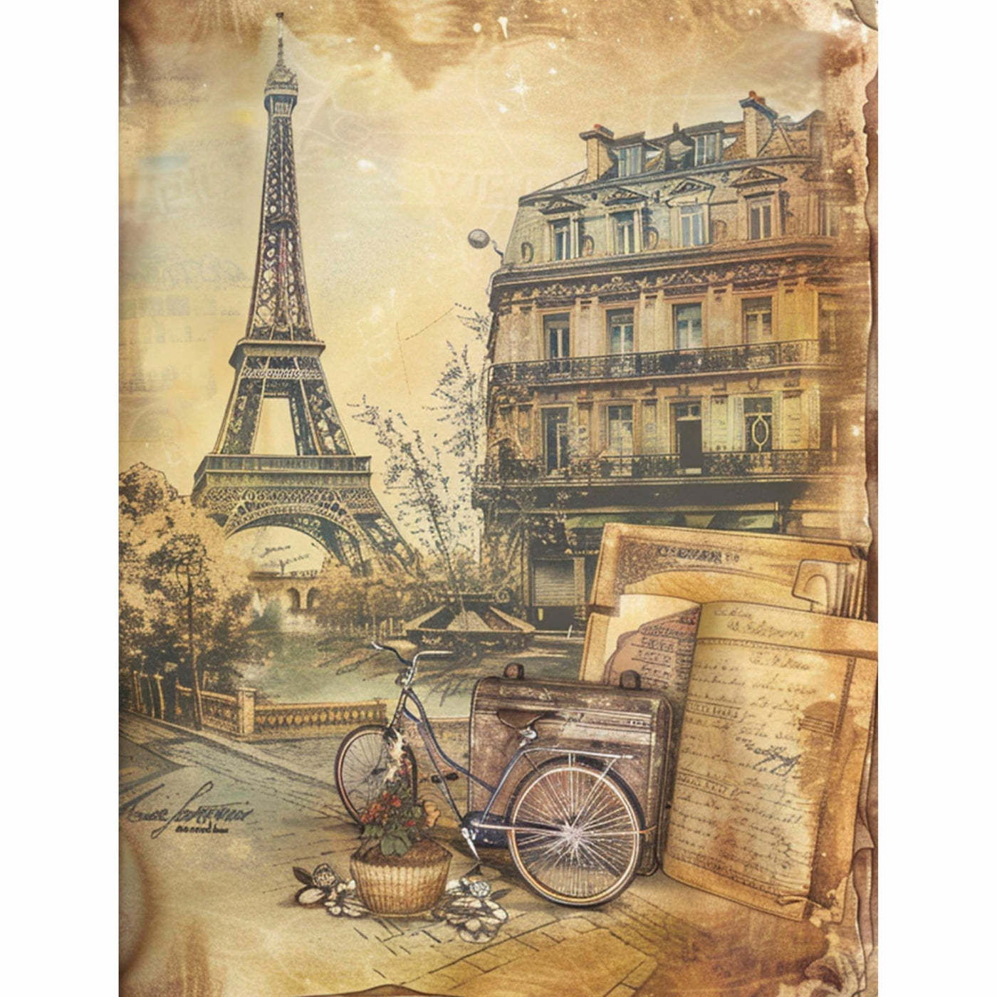 Decoupage Rice Paper, 20 x 26.5cm(6 Sheets) – 6x Decoupage Papers for Collage, Mixed Media, Card Making & Crafts, Decoupage by CRAFT KREATIVELY