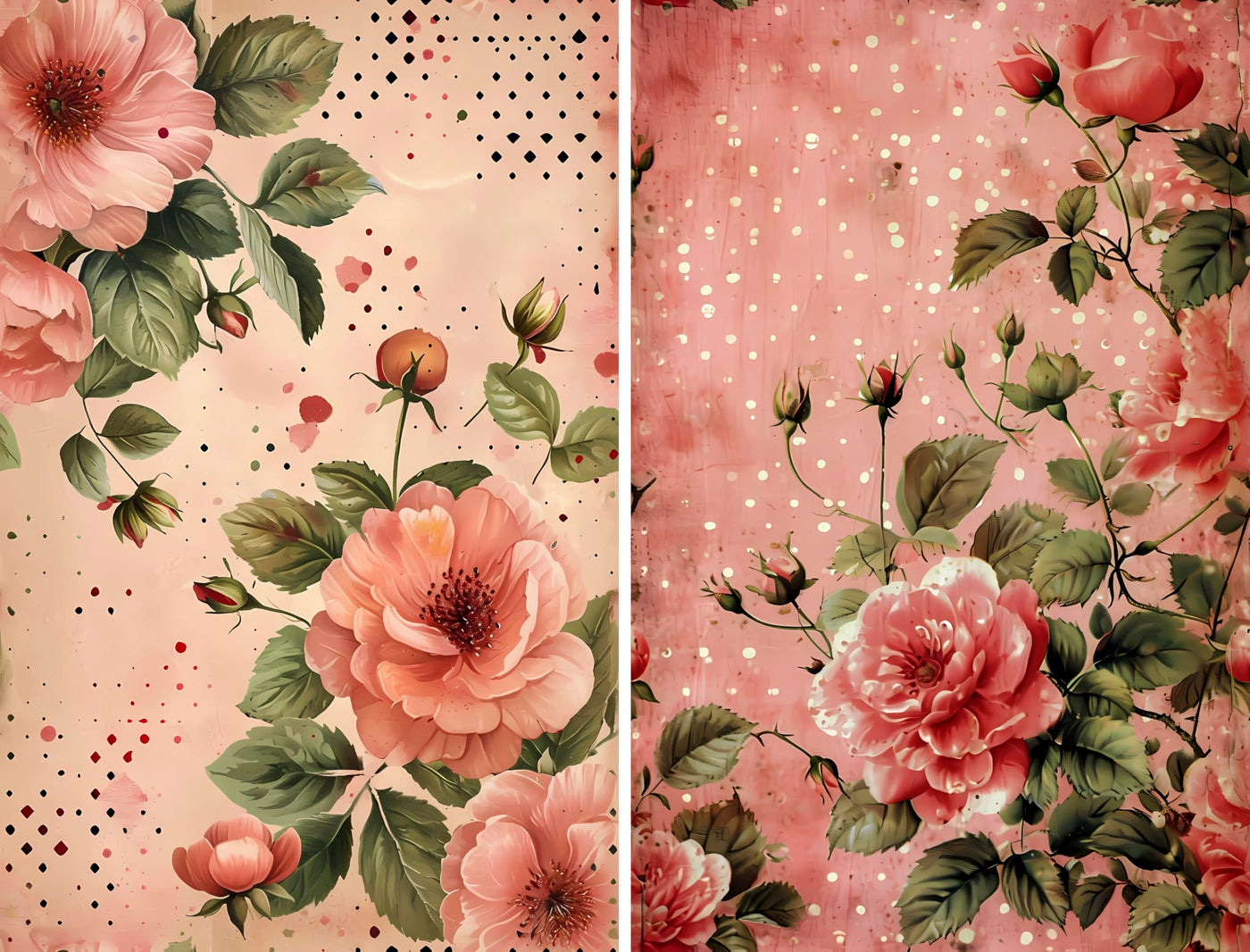 Decoupage Rice Papers - 6 Pieces | 6 Unique Designs | Versatile Decoupage Designs for Art Projects & Crafting by CRAFT KREATIVELY