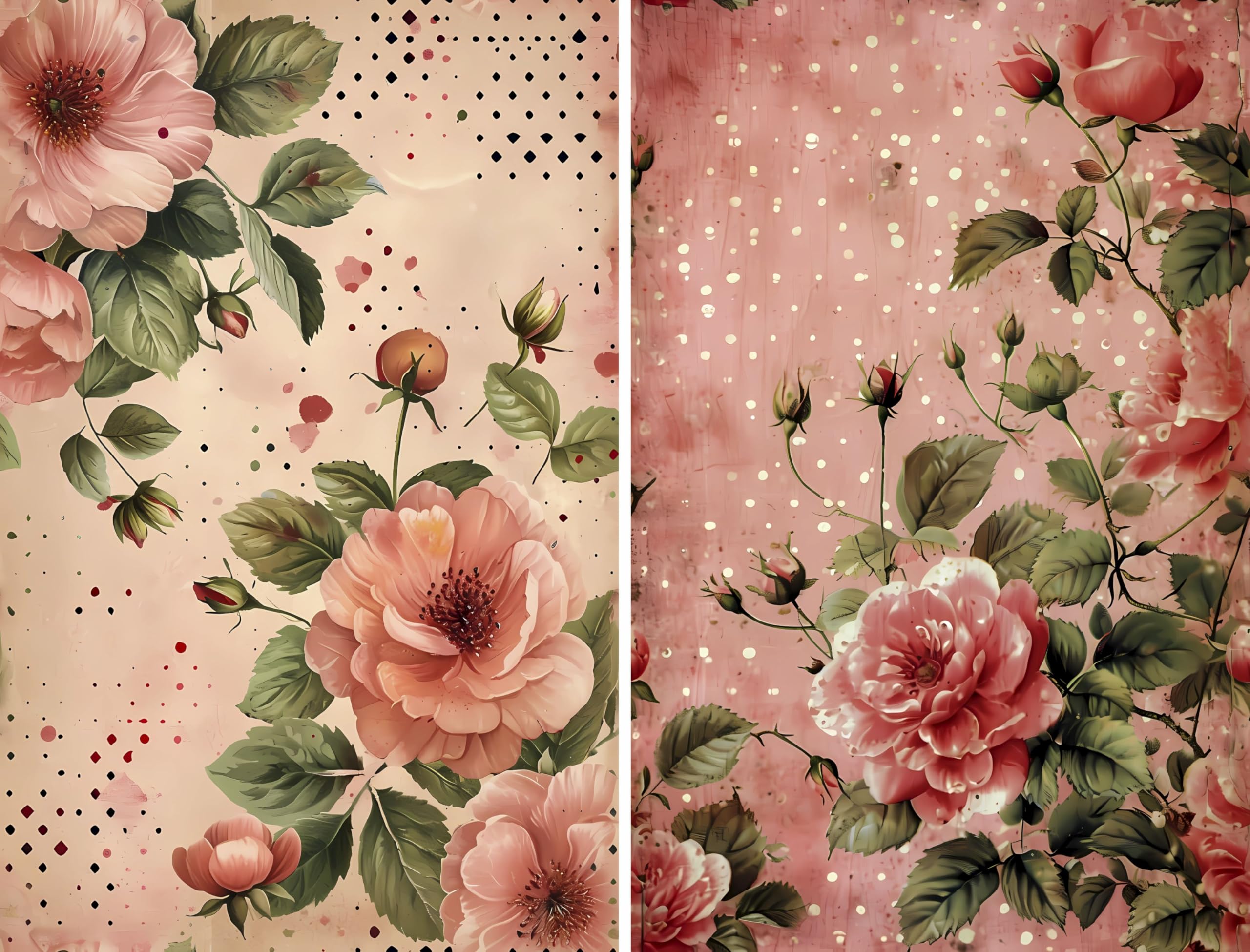 Decoupage Rice Papers - 6 Pieces | 6 Unique Designs | Versatile Decoupage Designs for Art Projects & Crafting by CRAFT KREATIVELY