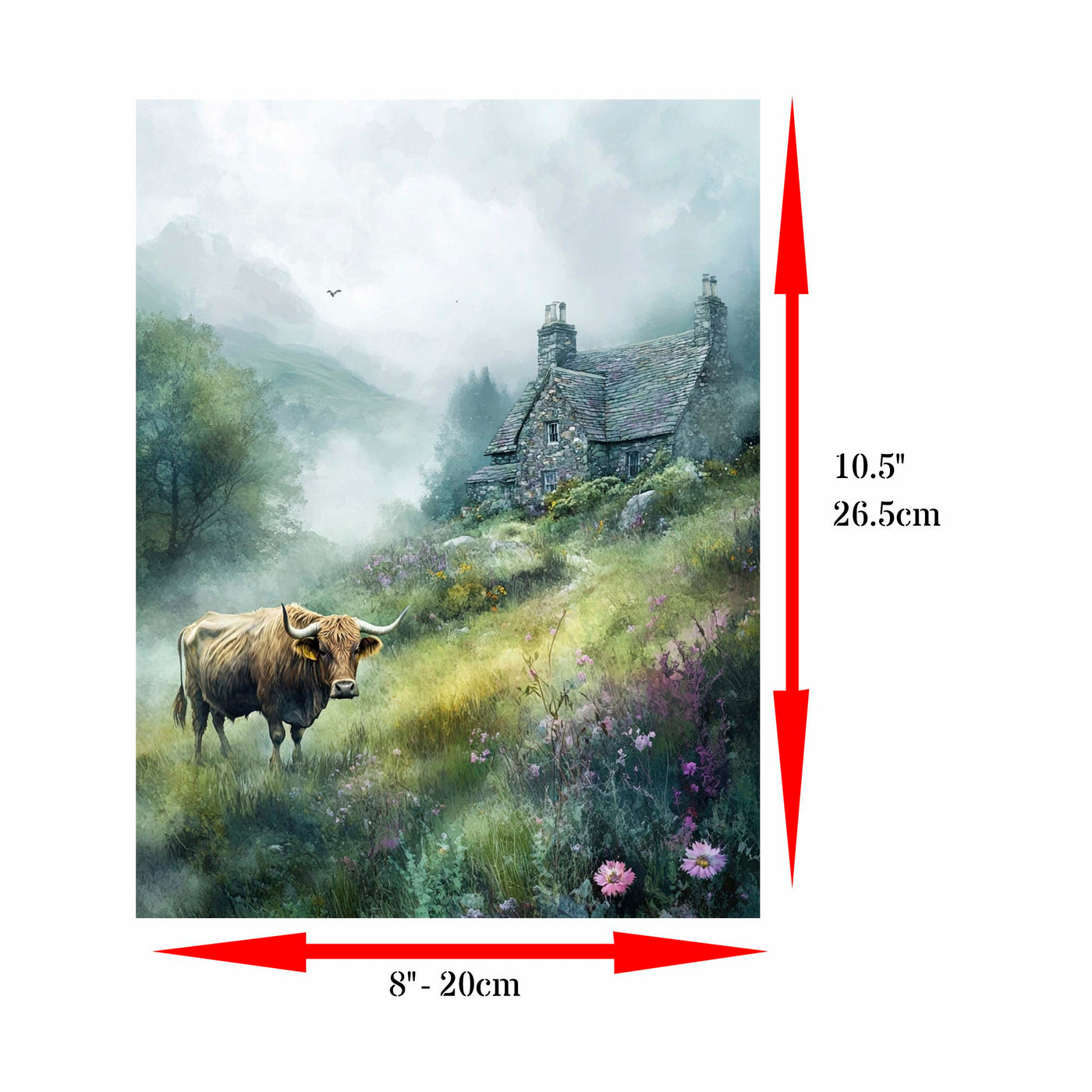 Decoupage Rice Paper, 20 x 26.5cm(6 Sheets) – 6x Decoupage Papers for Collage, Mixed Media, Card Making & Crafts, Decoupage by CRAFT KREATIVELY