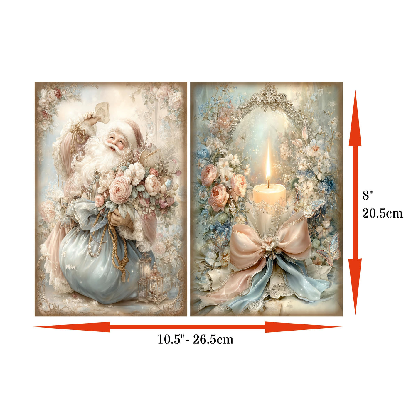 Decoupage Rice Papers - 6 Pieces | 6 Unique Designs | Versatile Decoupage Designs for Art Projects & Crafting by CRAFT KREATIVELY
