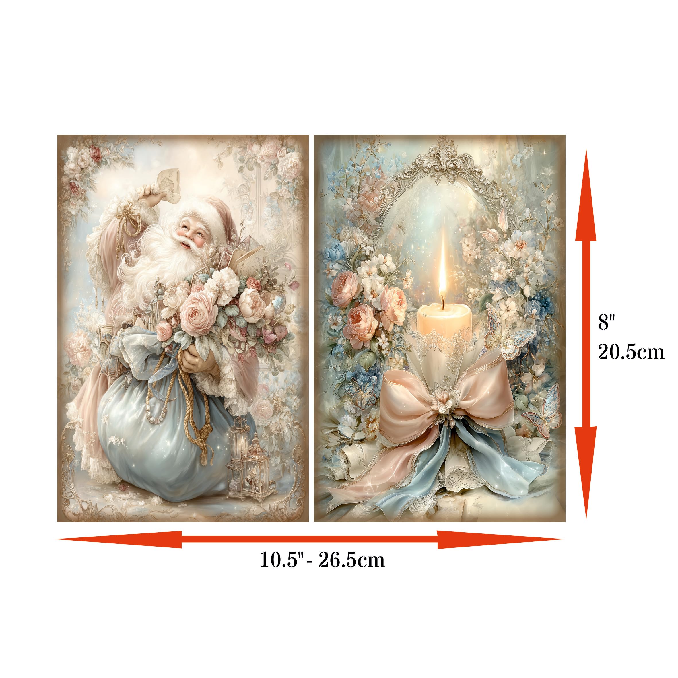Decoupage Rice Papers - 6 Pieces | 6 Unique Designs | Versatile Decoupage Designs for Art Projects & Crafting by CRAFT KREATIVELY