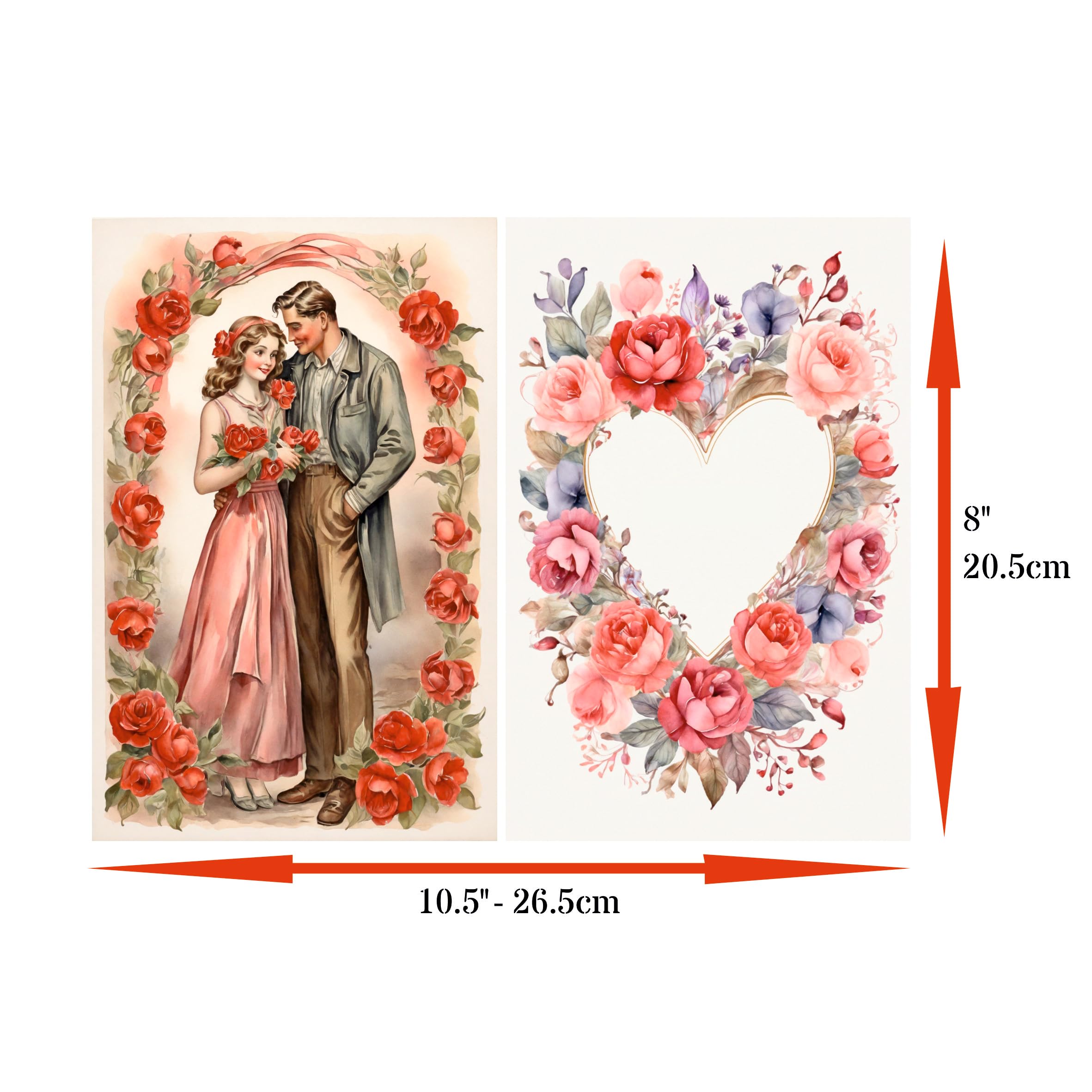 Decoupage Rice Papers - 6 Pieces | 6 Unique Designs | Versatile Decoupage Designs for Art Projects & Crafting by CRAFT KREATIVELY