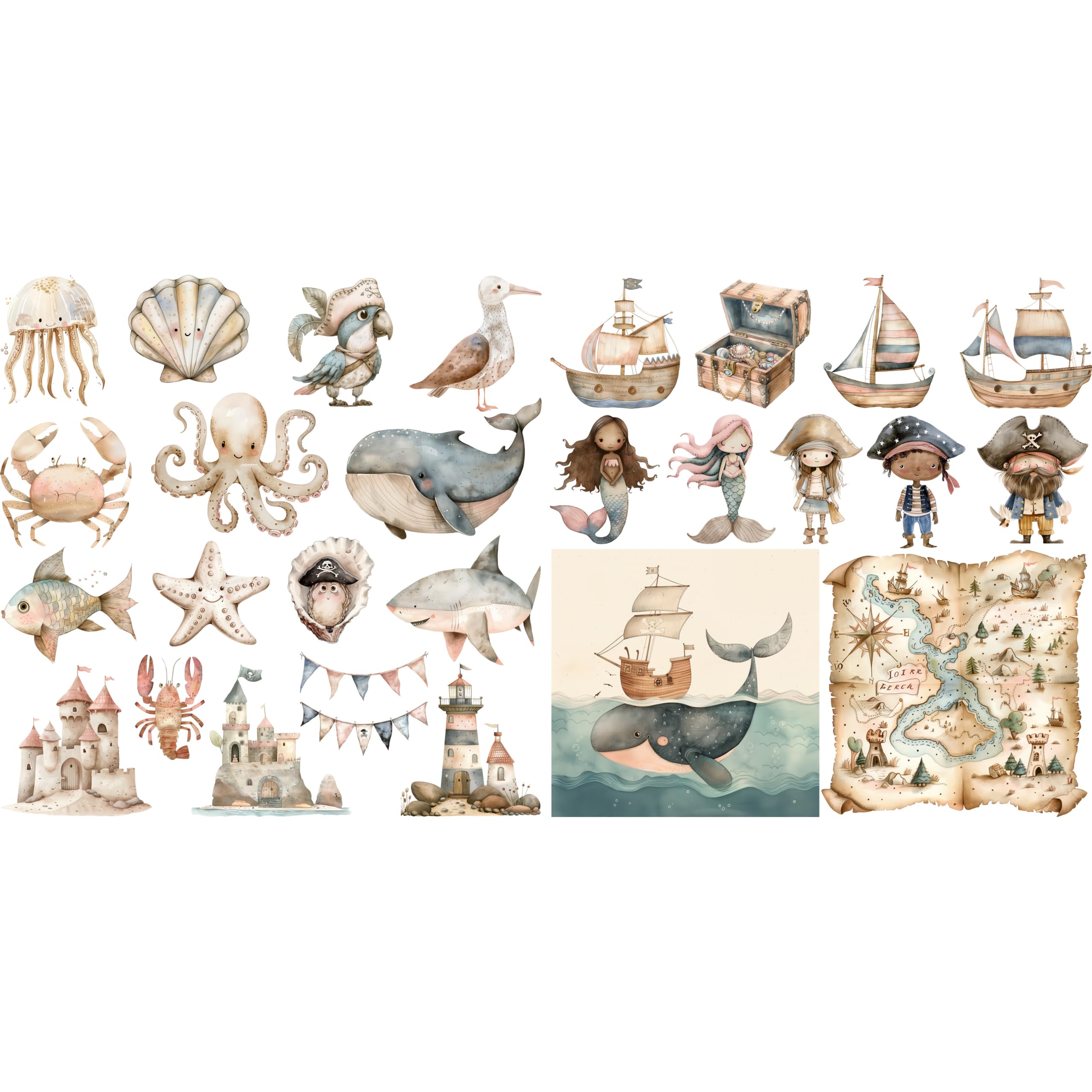 Decoupage Rice Paper (2 pc) - 24+ Decoupage 3 inch (7.6cm) Mini Designs for Collage, Card Making & Crafts, Decoupage by CRAFT KREATIVELY
