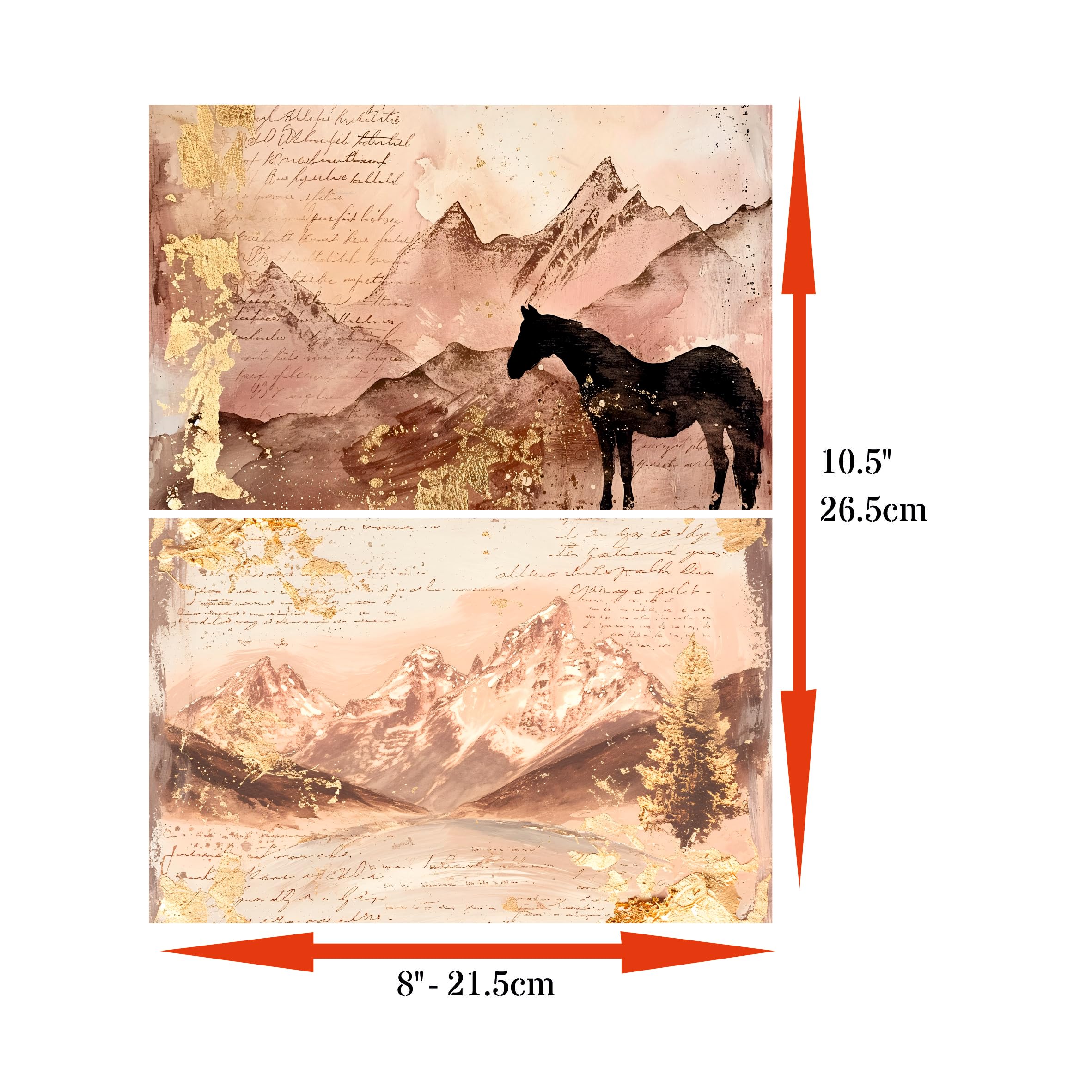 Decoupage Rice Papers - 6 Pieces | 6 Unique Designs | Versatile Decoupage Designs for Art Projects & Crafting by CRAFT KREATIVELY
