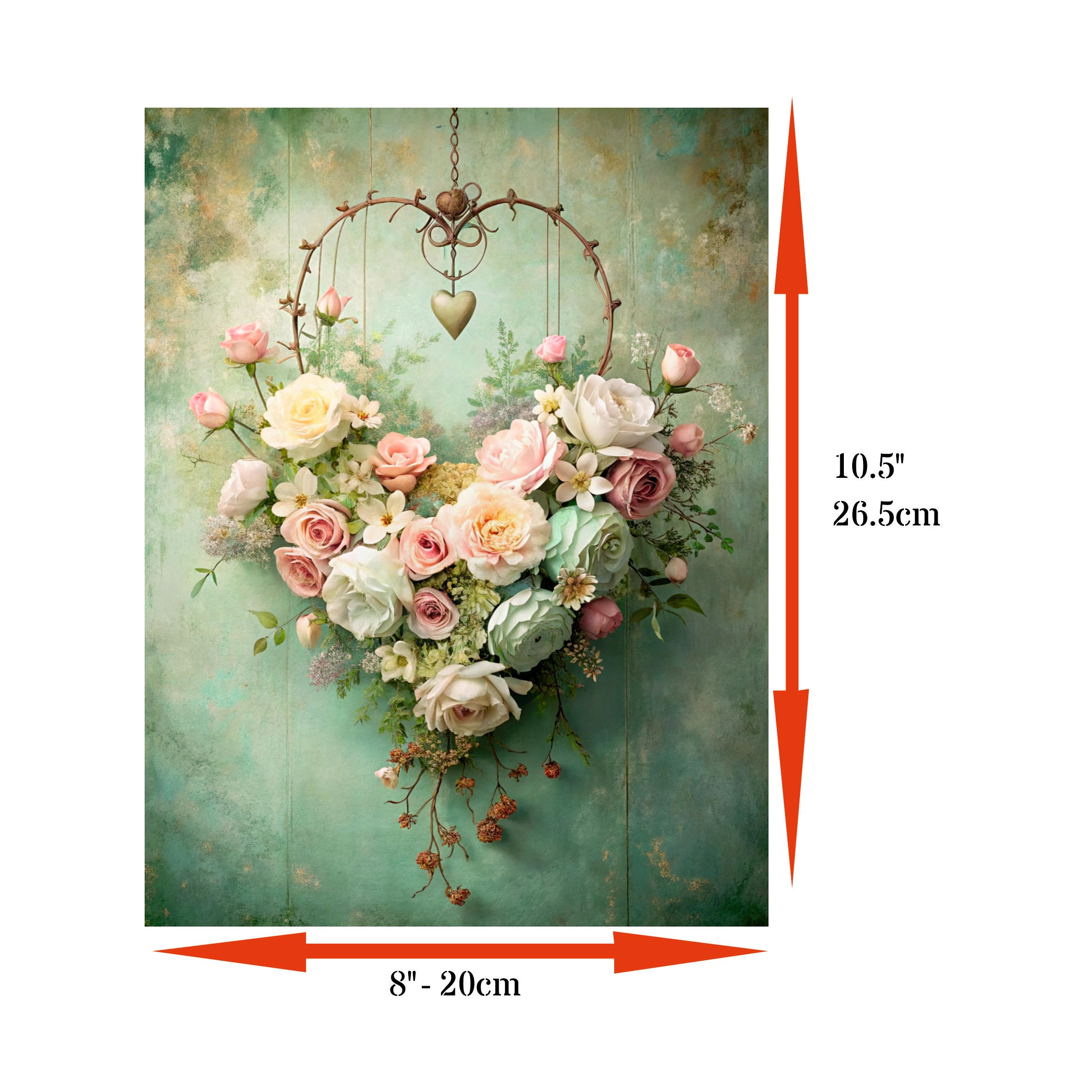 Decoupage Rice Papers - 6 Pieces | 6 Unique Designs | Versatile Decoupage Designs for Art Projects & Crafting by CRAFT KREATIVELY