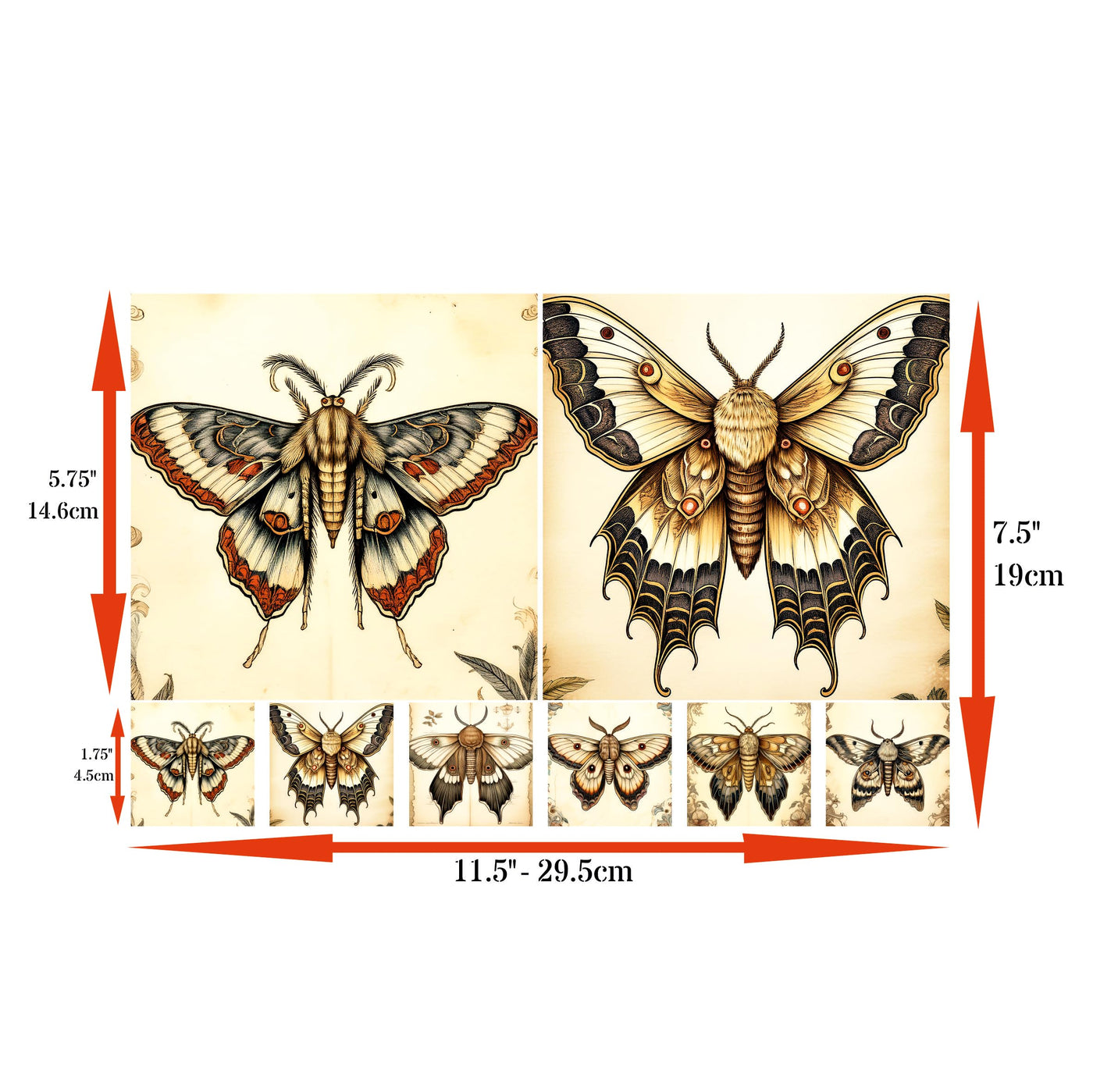 Decoupage Rice Papers - 4 Pages | 8 Unique Designs | Versatile Christmas Designs for Art Projects & Crafting by CRAFT KREATIVELY