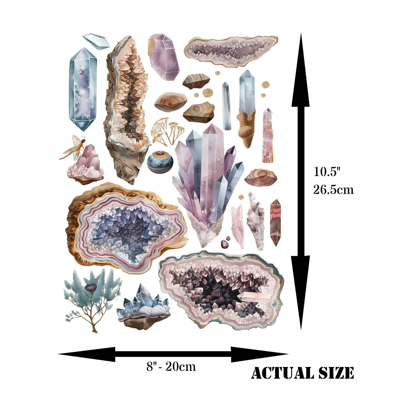 Bits n Pieces Decoupage Rice Paper, 8 x 10.5 inch - for Scrapbooking Cards Craft