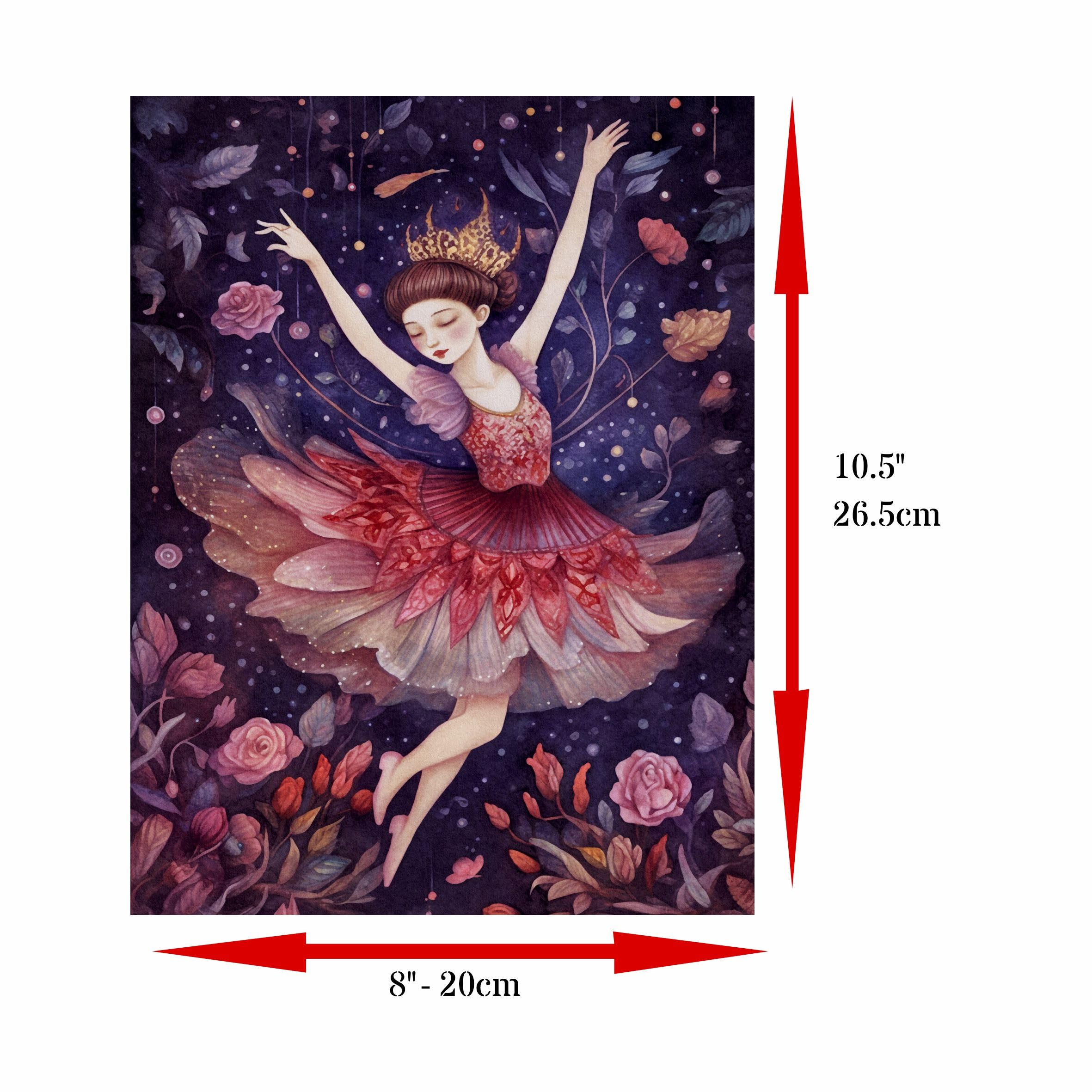 Decoupage Rice Paper, 20 x 26.5cm (6 Sheets) – 6x Decoupage Ballet Papers for Collage, Mixed Media, Card Making & Crafts, Decoupage by CRAFT KREATIVELY