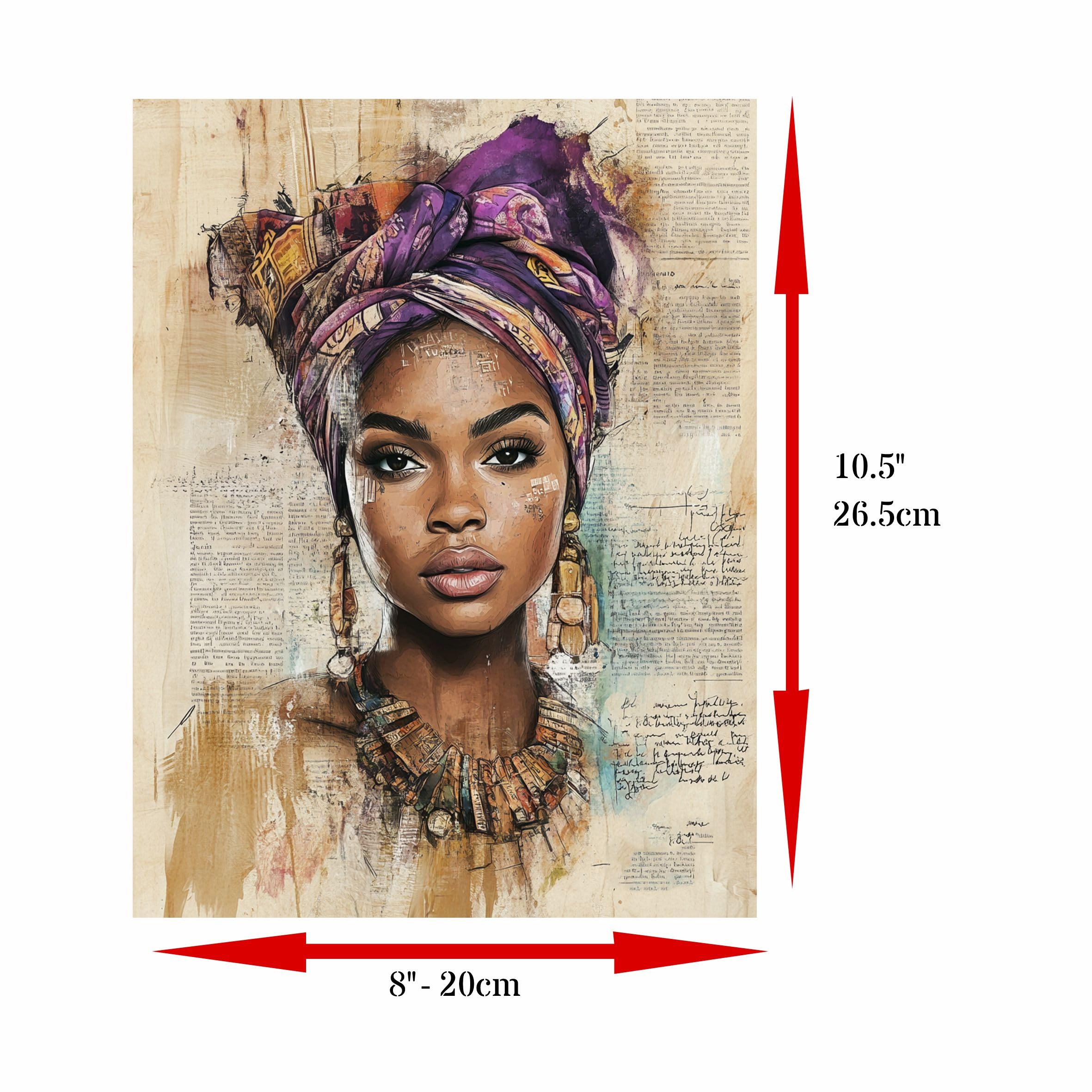 Decoupage Rice Paper, 20 x 26.5cm (6 Sheets) – 6x Decoupage Beauty Papers for Collage, Mixed Media, Card Making & Crafts, Decoupage by CRAFT KREATIVELY