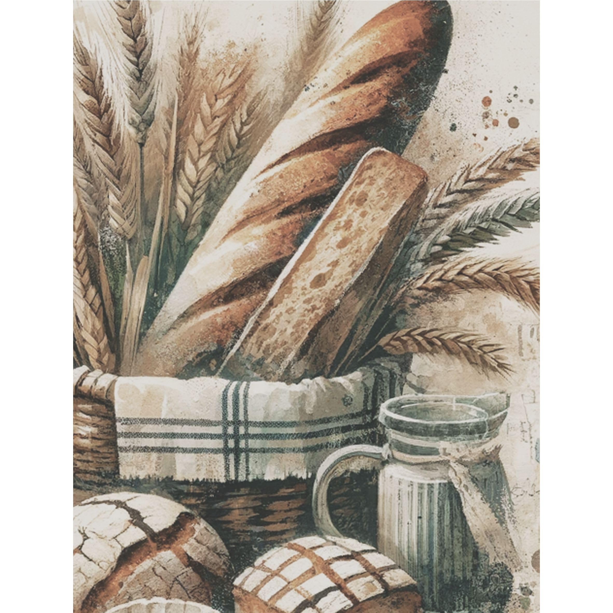 Coffee Shop Rice Paper, 8 x 10.5 inch - for Decoupage Scrapbooking Cards Crafts
