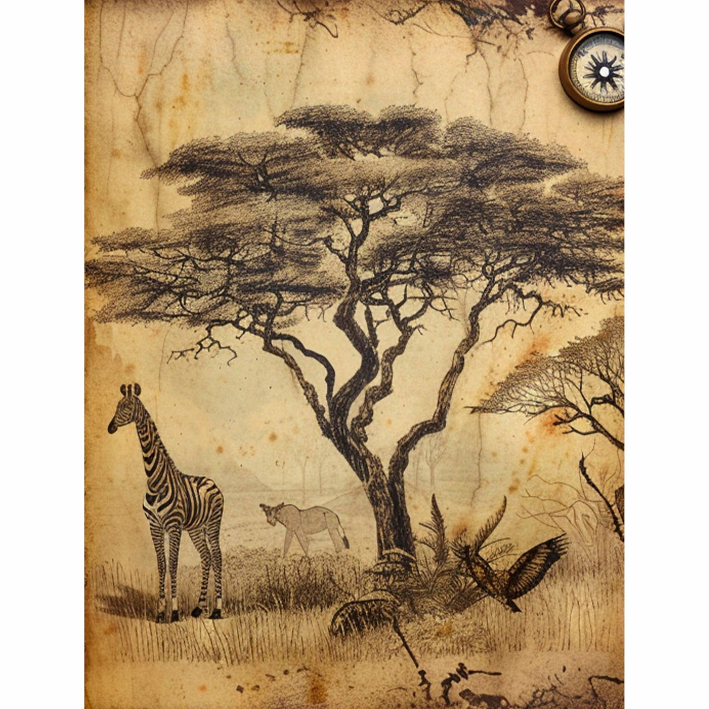 Decoupage Rice Paper, 20 x 26.5cm(6 Sheets) – 6x Decoupage Papers for Collage, Mixed Media, Card Making & Crafts, Decoupage by CRAFT KREATIVELY
