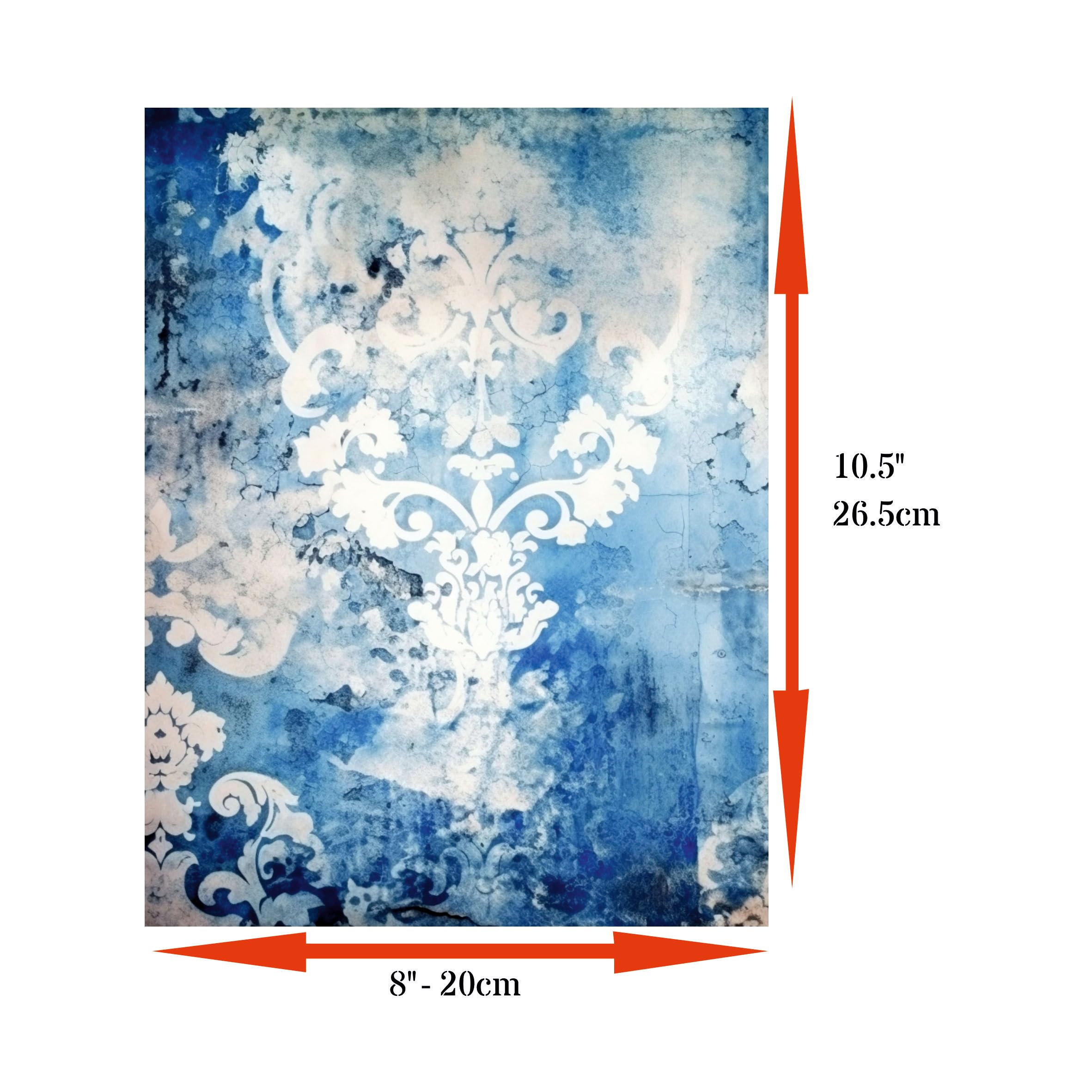 Decoupage Rice Papers - 6 Pieces | 6 Unique Designs | Versatile Decoupage Designs for Art Projects & Crafting by CRAFT KREATIVELY