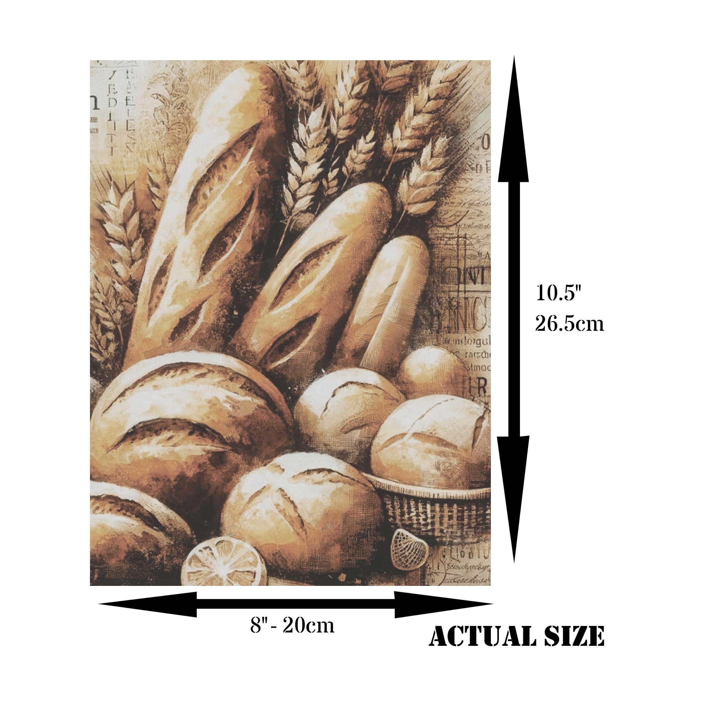Coffee Shop Rice Paper, 8 x 10.5 inch - for Decoupage Scrapbooking Cards Crafts