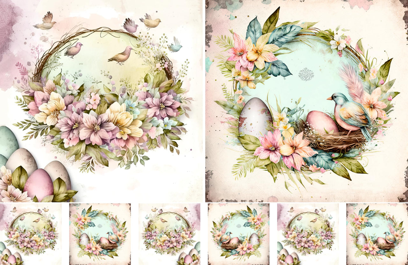 Decoupage Rice Papers - 4 Pages | 8 Unique Designs | Versatile Christmas Designs for Art Projects & Crafting by CRAFT KREATIVELY