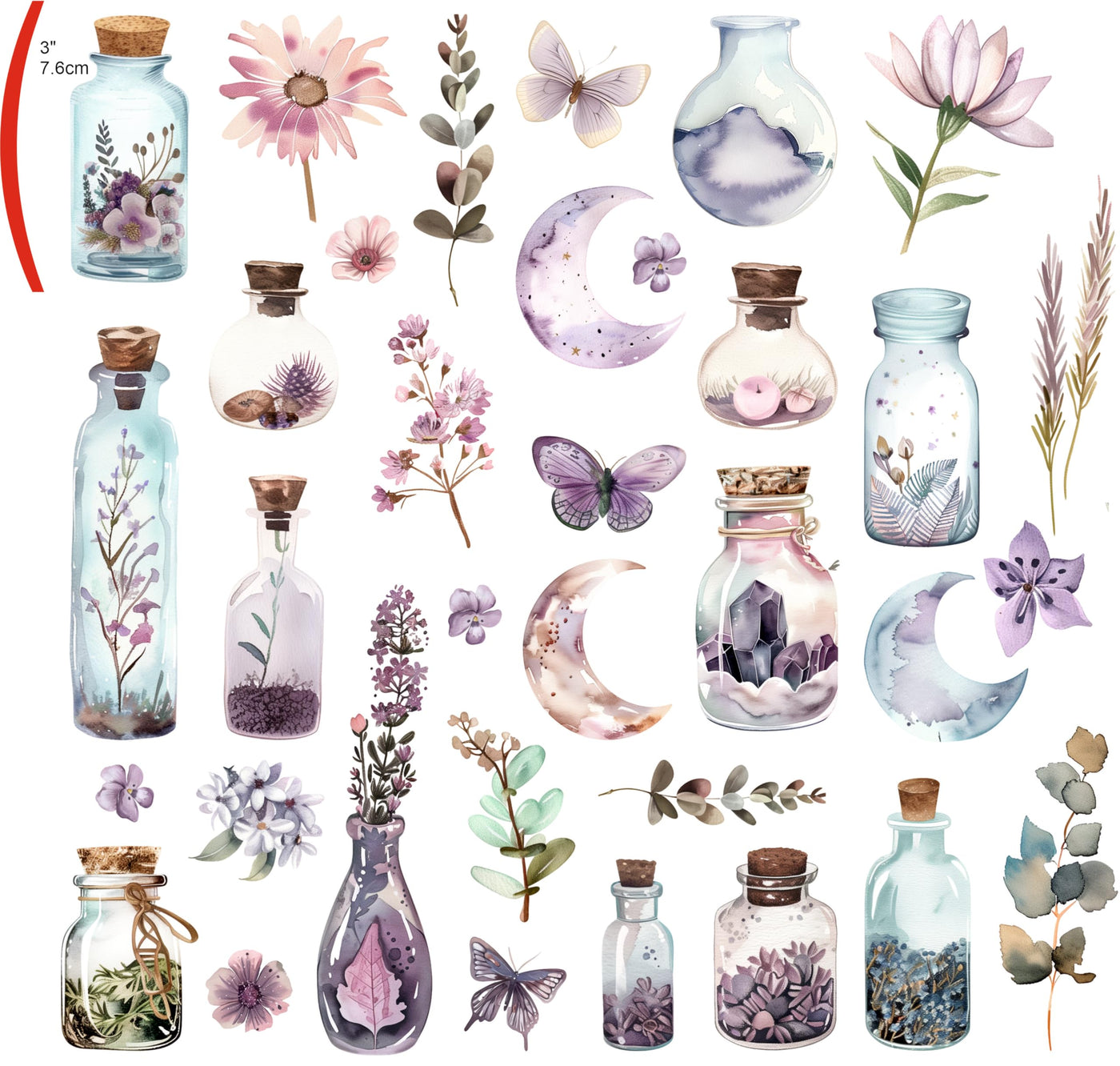 Decoupage Rice Paper (2 pc) - 24+ Decoupage 3 inch (7.6cm) Mini Designs for Collage, Card Making & Crafts, Decoupage by CRAFT KREATIVELY