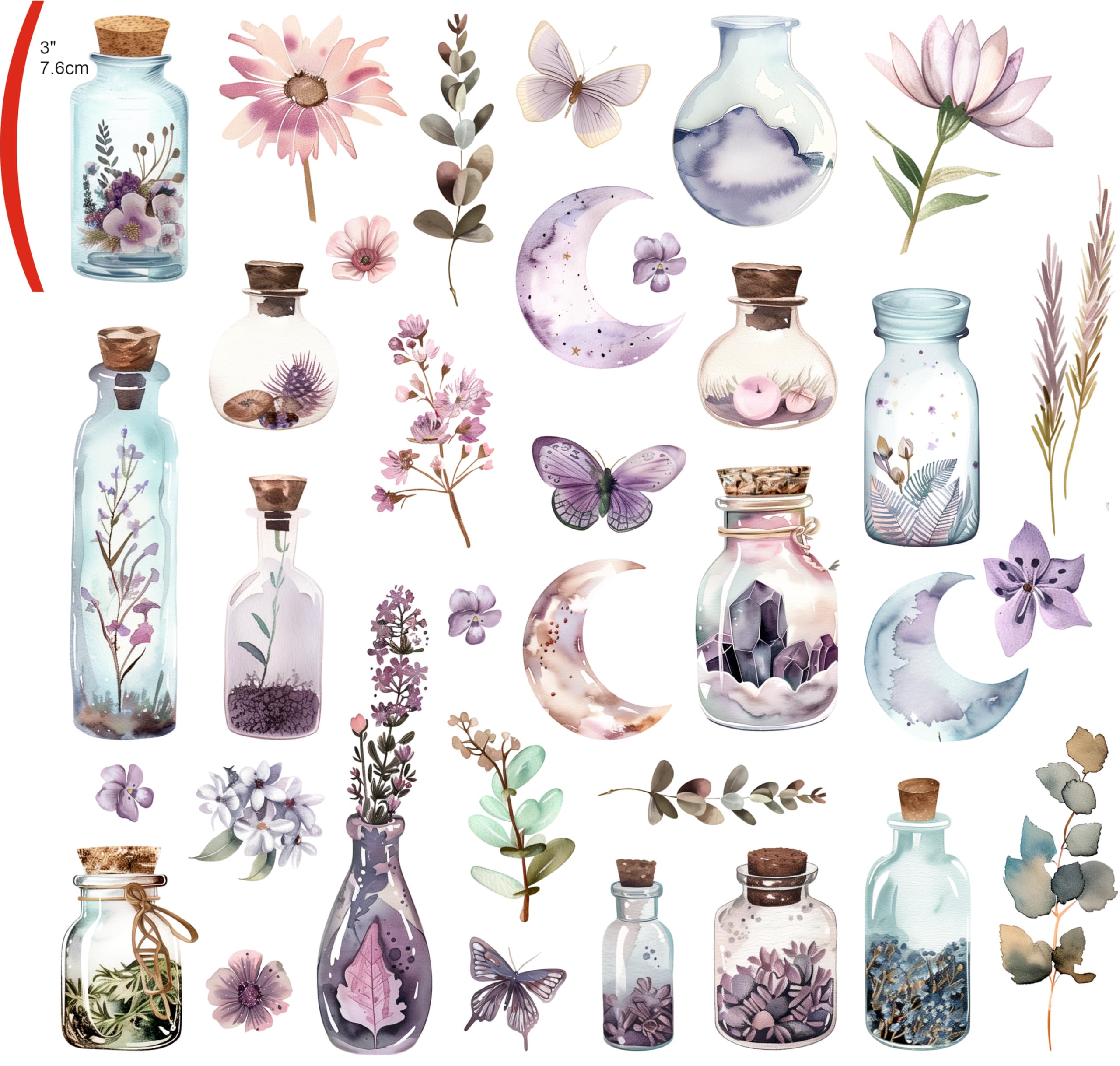 Decoupage Rice Paper (2 pc) - 24+ Decoupage 3 inch (7.6cm) Mini Designs for Collage, Card Making & Crafts, Decoupage by CRAFT KREATIVELY