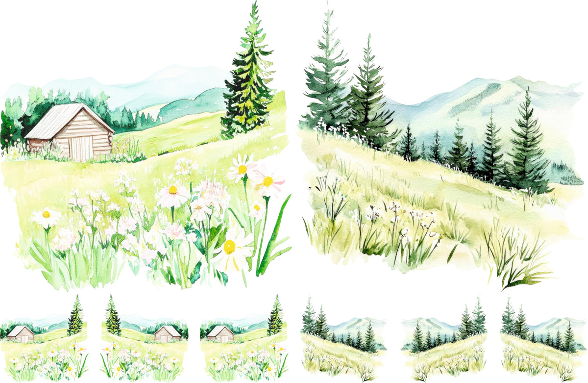 Square Rice Papers – Decoupage Paper Design for Furniture, Mixed Media, Cards & Crafts, Decoupage by CRAFT KREATIVELY