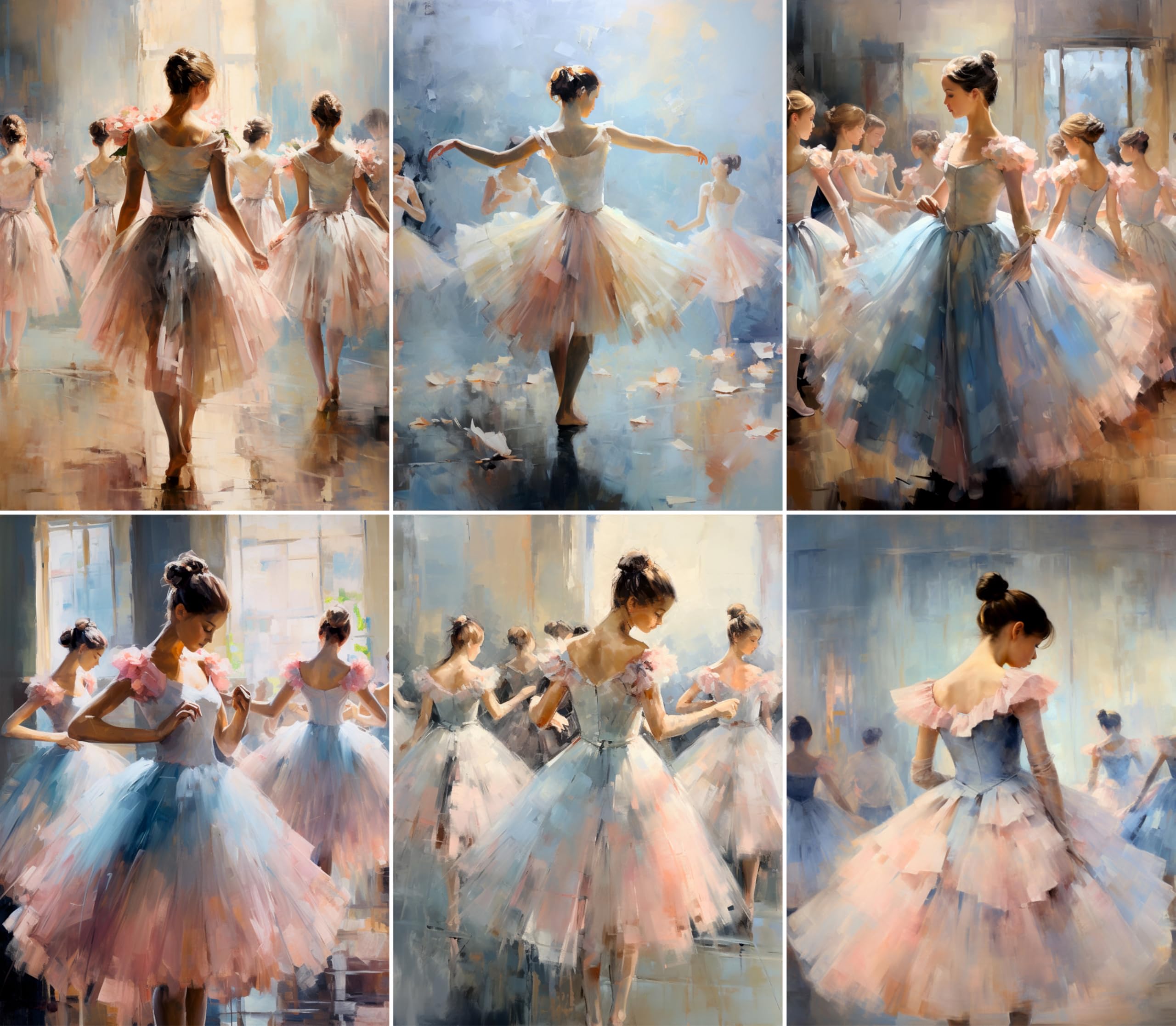 Decoupage Rice Paper, 20 x 26.5cm (6 Sheets) – 6x Decoupage Ballet Papers for Collage, Mixed Media, Card Making & Crafts, Decoupage by CRAFT KREATIVELY