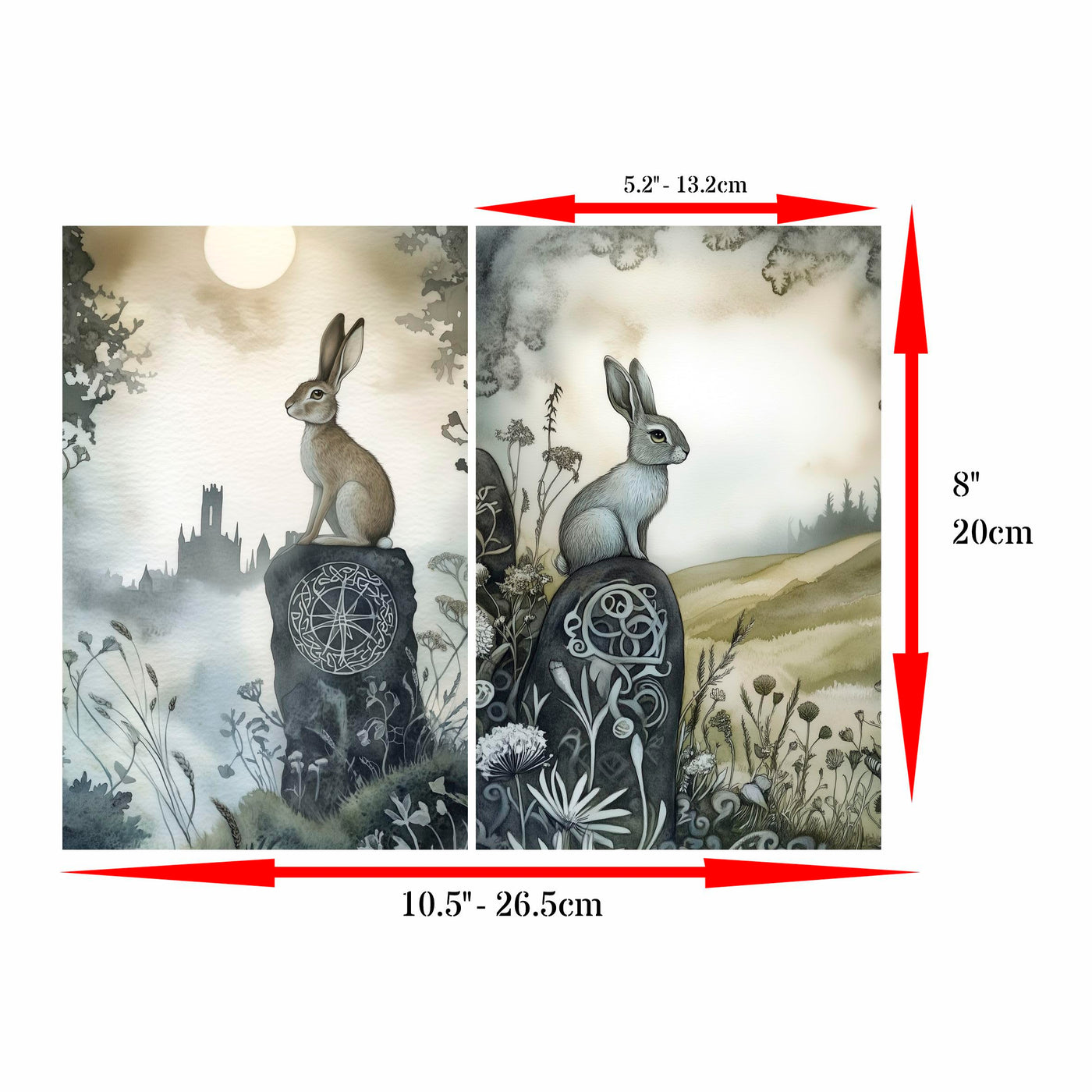 Decoupage Rice Paper, 20 x 26.5cm (6 Sheets) – 6x Decoupage Papers for Collage, Mixed Media, Card Making & Crafts, Decoupage by CRAFT KREATIVELY
