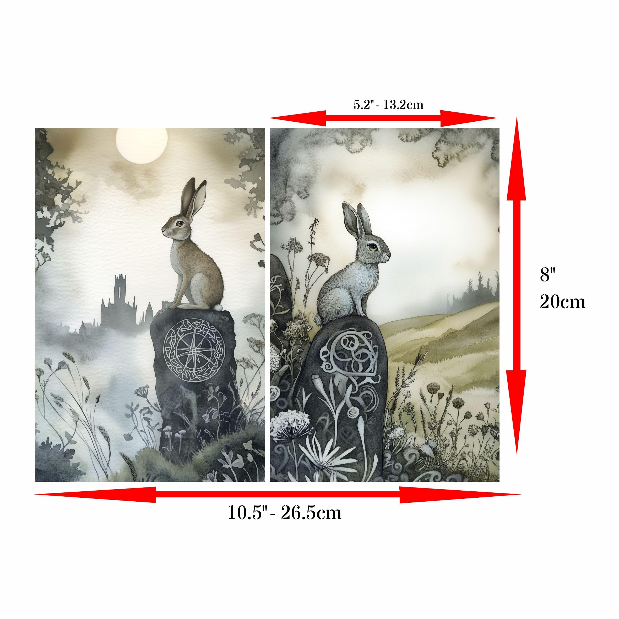 Decoupage Rice Paper, 20 x 26.5cm (6 Sheets) – 6x Decoupage Papers for Collage, Mixed Media, Card Making & Crafts, Decoupage by CRAFT KREATIVELY