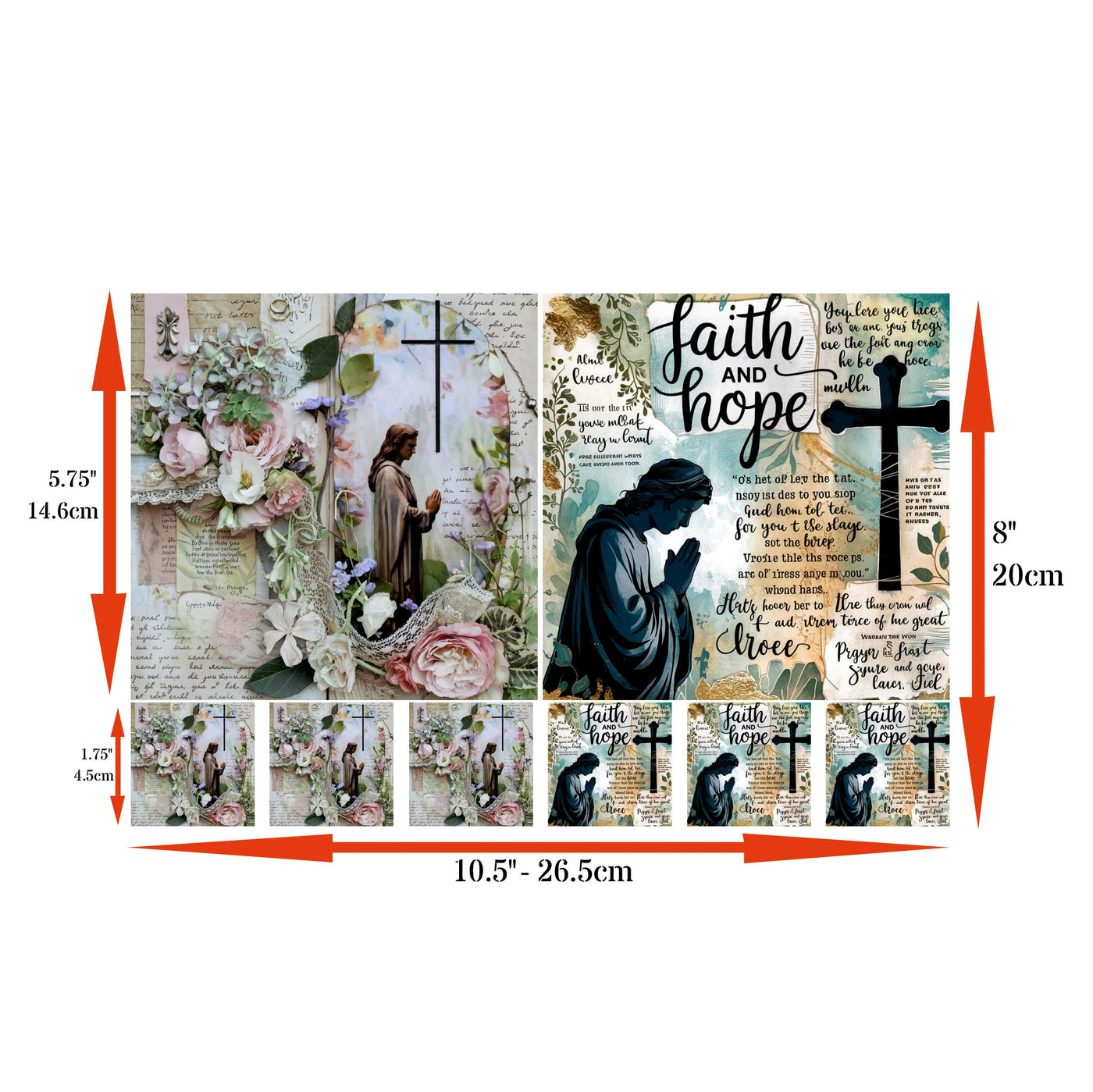 Christian Rice Papers – Decoupage Paper Design for Furniture, Mixed Media, Cards & Crafts, Decoupage by CRAFT KREATIVELY