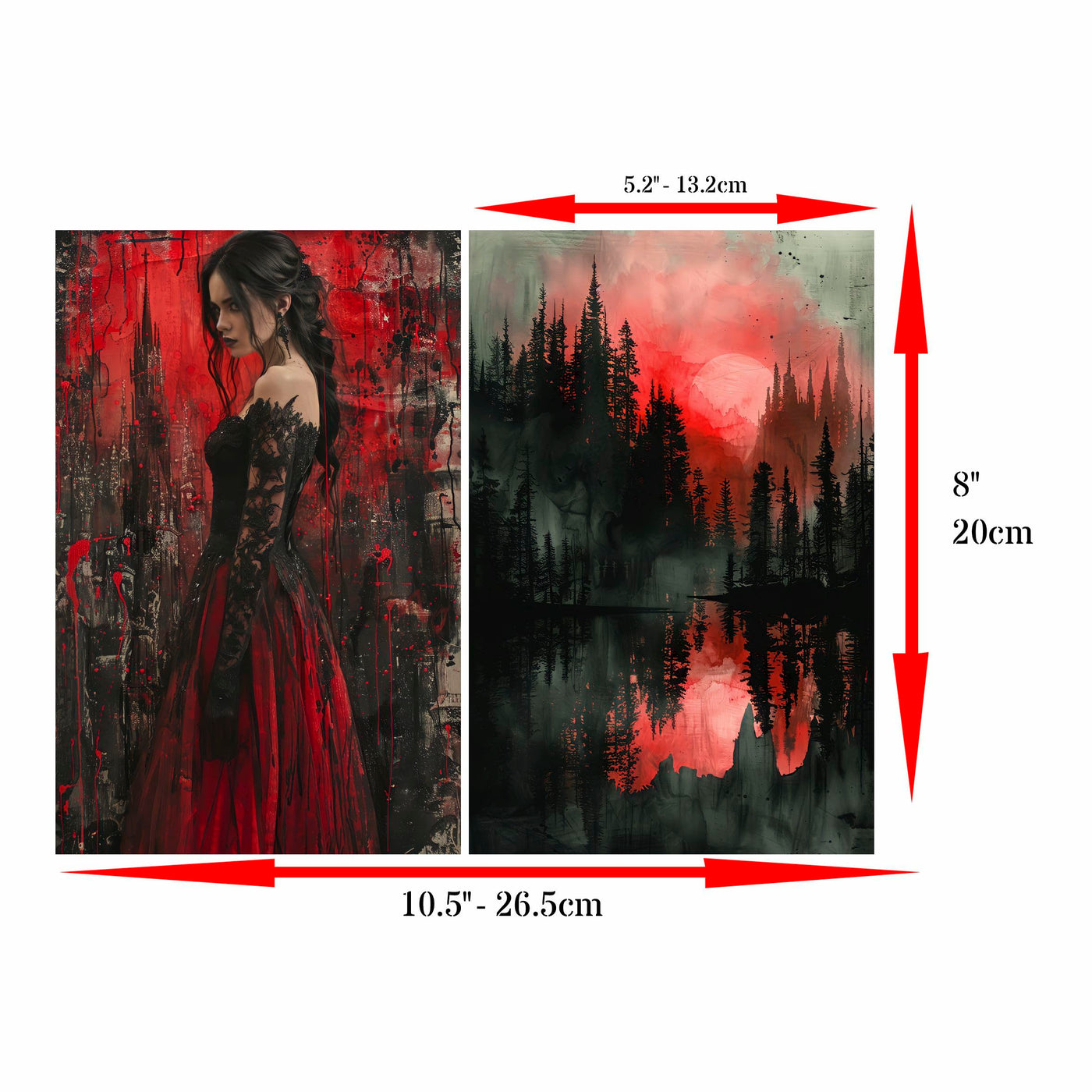 Decoupage Rice Paper, 20 x 26.5cm (6 Sheets) – 6x Decoupage Papers for Collage, Mixed Media, Card Making & Crafts, Decoupage by CRAFT KREATIVELY