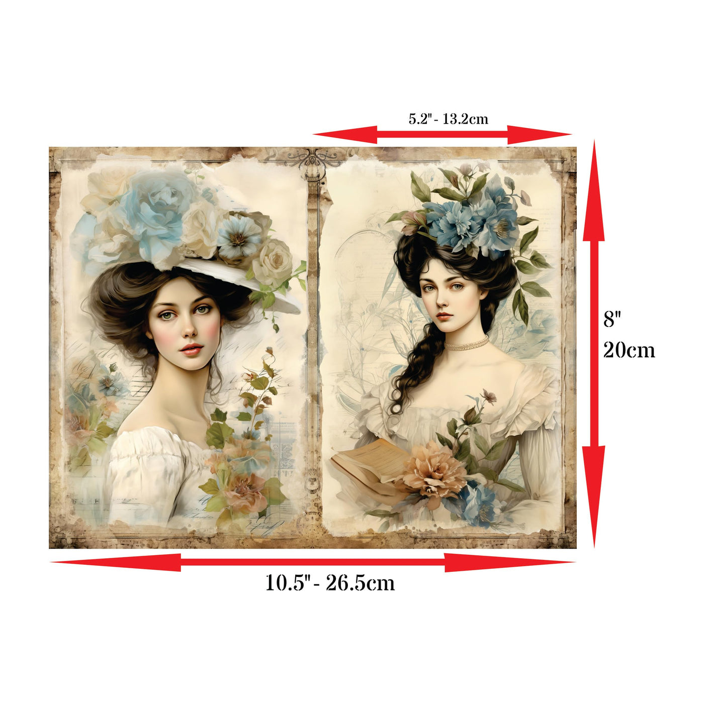 Decoupage Rice Papers - 6 Pieces | 12 Unique Designs | Versatile Decoupage Designs for Art Projects & Crafting by CRAFT KREATIVELY