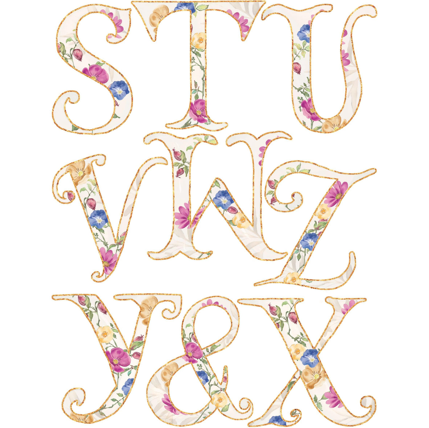 Letters n Frames Rice Paper - Hand Painted Decoupage Craft Cards