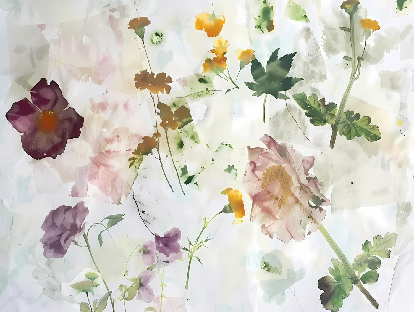 Abstract Flora Rice Papers – Decoupage Paper 6x Designs for Collage, Mixed Media, Card Making & Crafts, Decoupage by CRAFT KREATIVELY